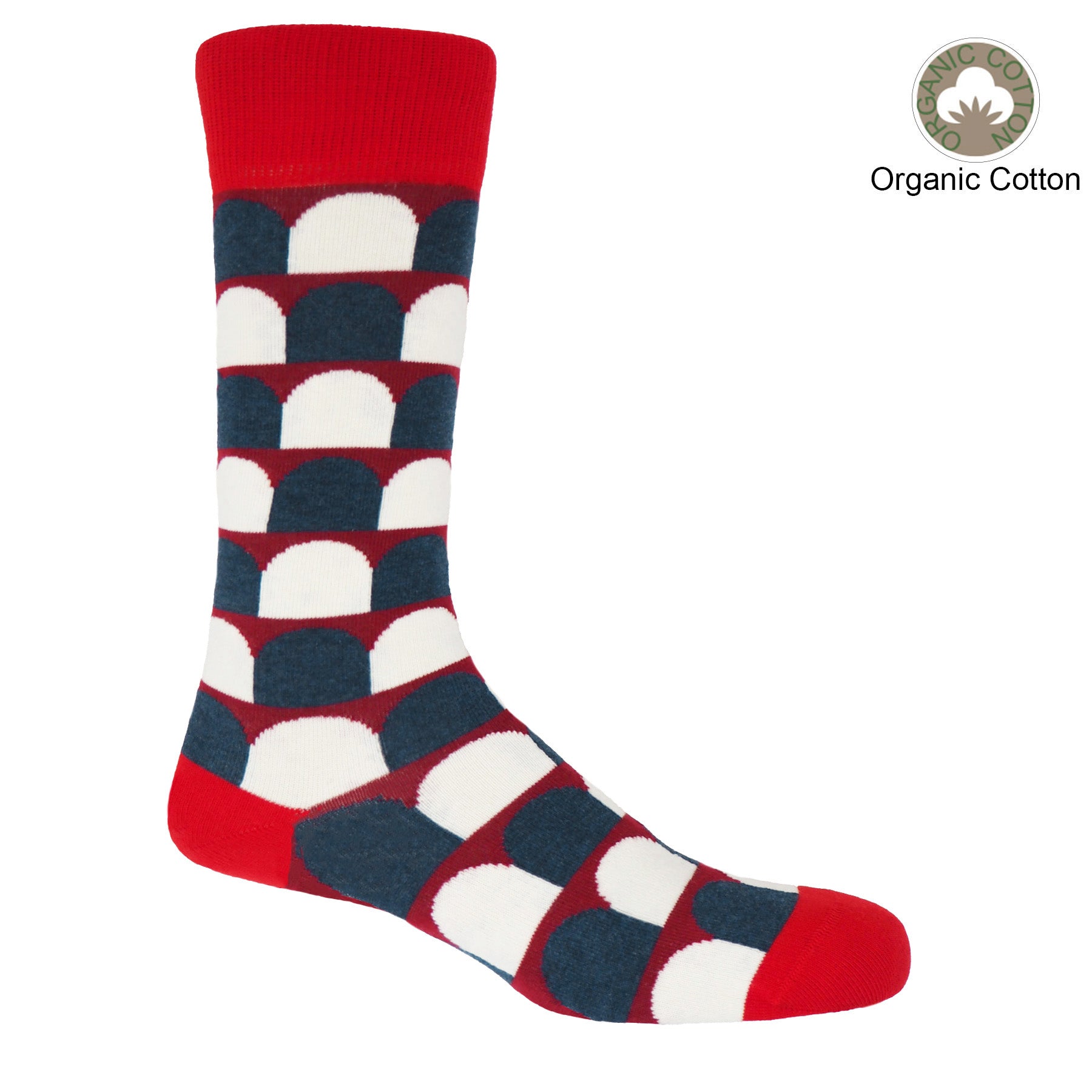 Ouse Men's Socks - Red by Peper Harow