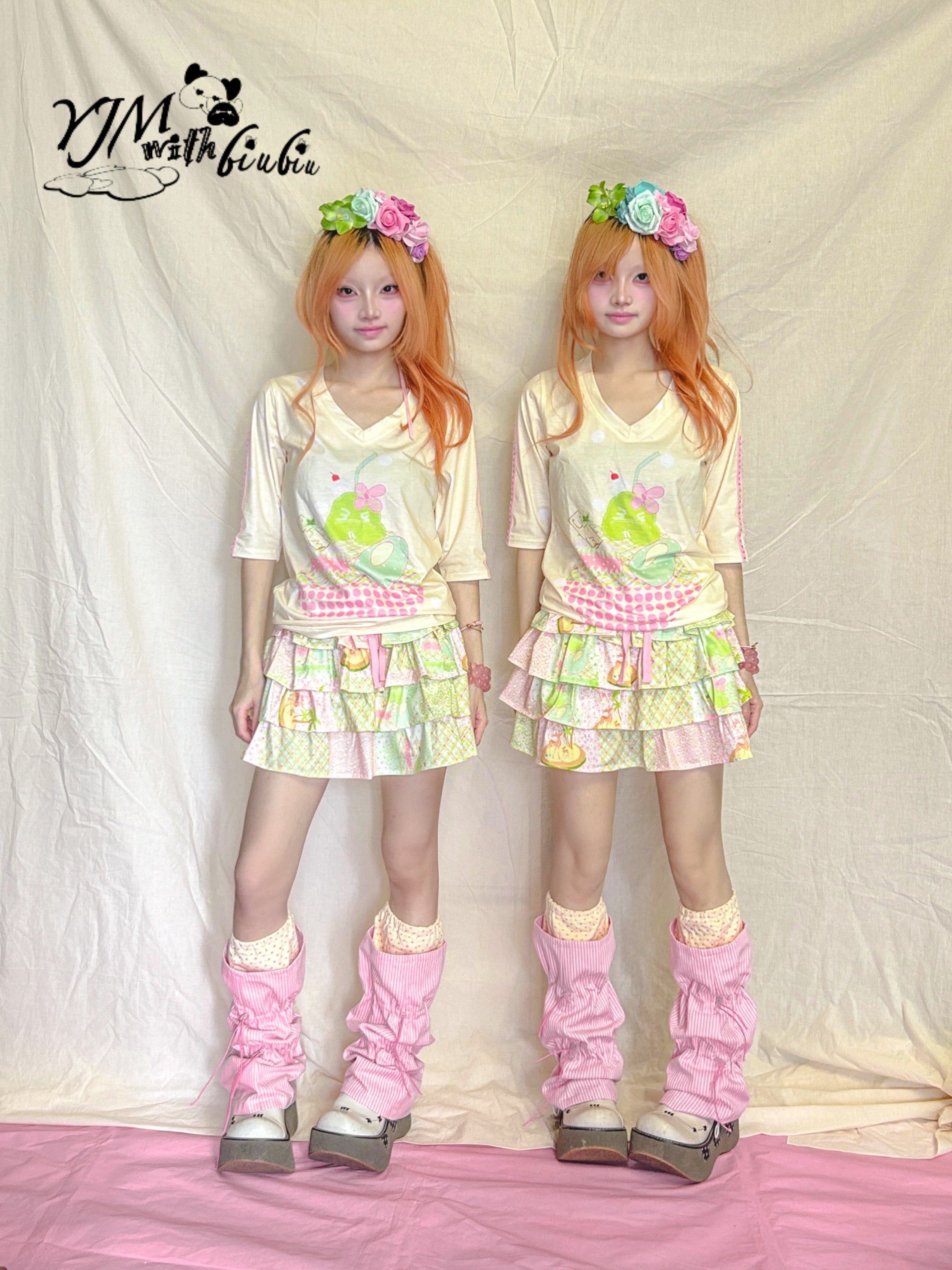 Decora Kei Ruffle Cake Skirt – YJM with biubiu by Land Decora