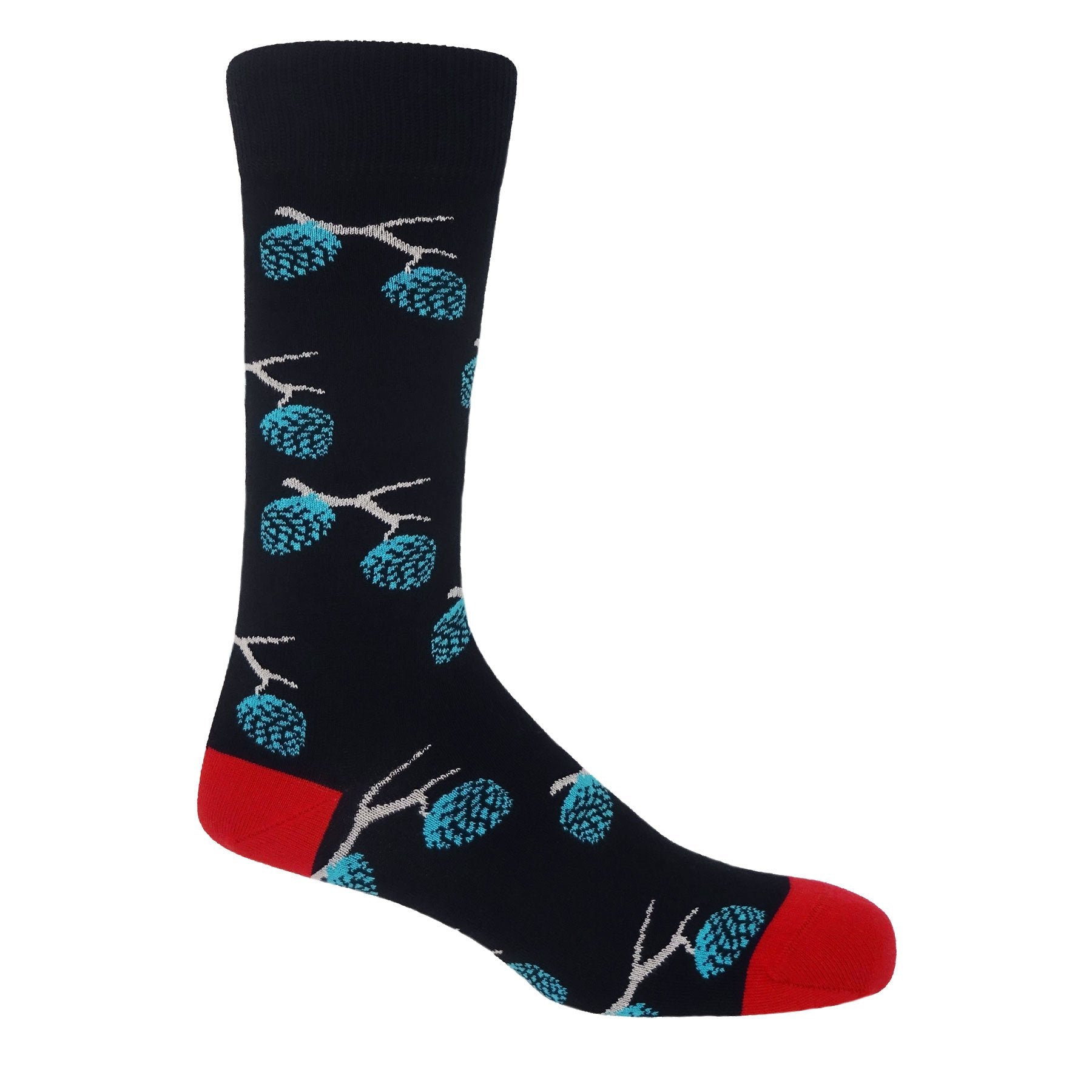 Pine Men's Socks - Black by Peper Harow