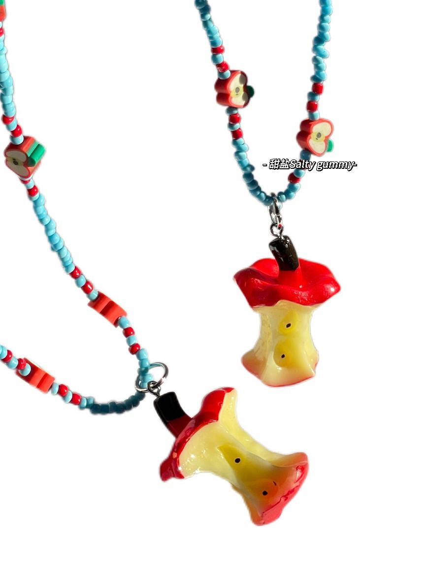 Y2K Colorful Resin Necklace Sweet Cool Summer - Salty Gummy by Land Decora