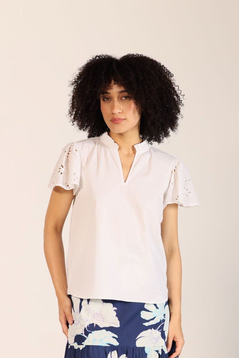 WHITE DANI TOP by Maude Vivante