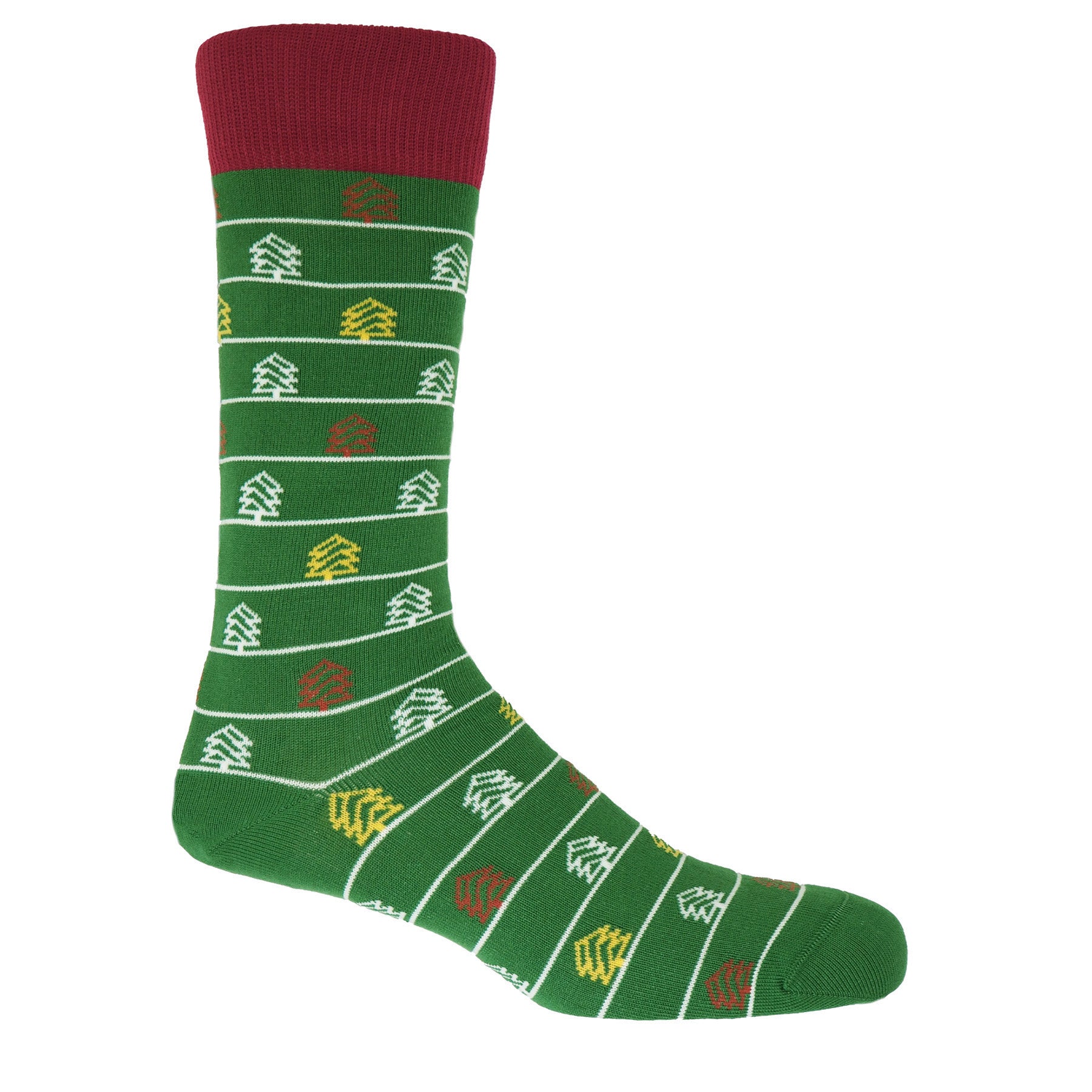 Christmas Tree Men's Socks - Green by Peper Harow