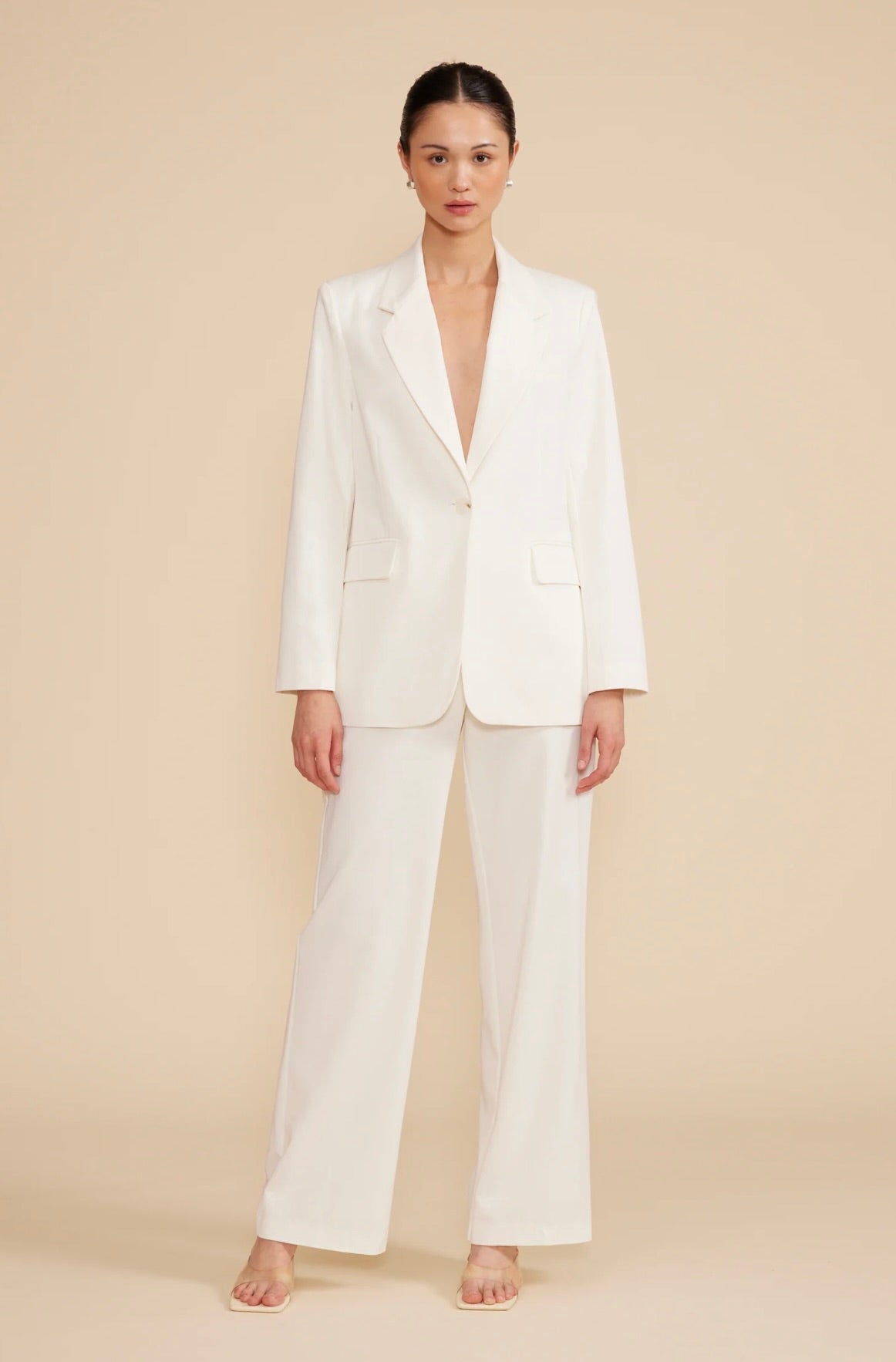 Valli Cupro Pant - White by Sierra Deene