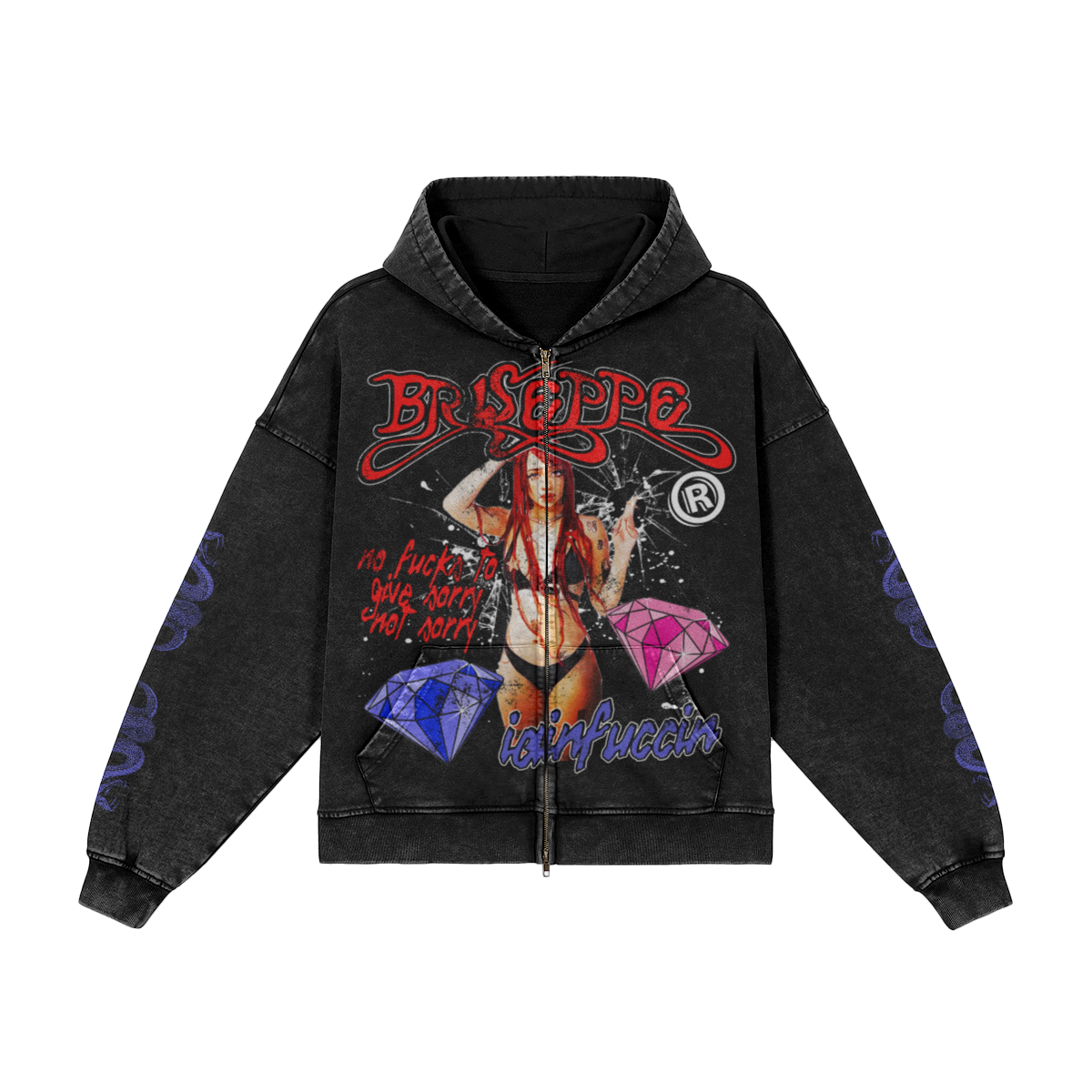 Not Fucks 2 Give Sorry Not Sorry Hoodie by Casuale Muivi