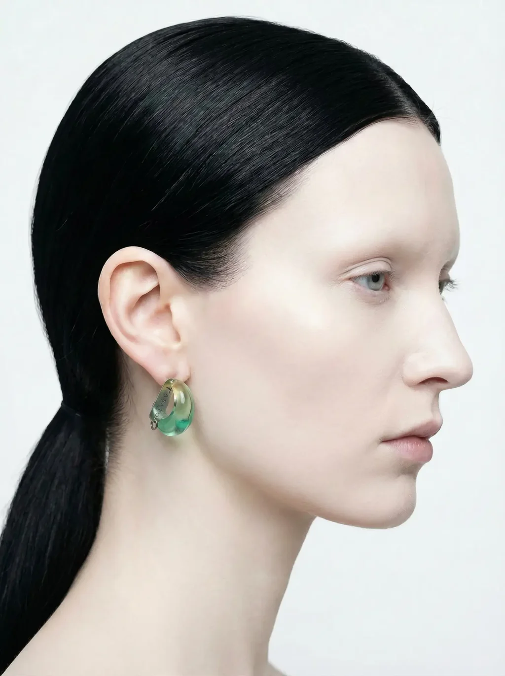 Aurora Resin Hoop Earring by ASATO