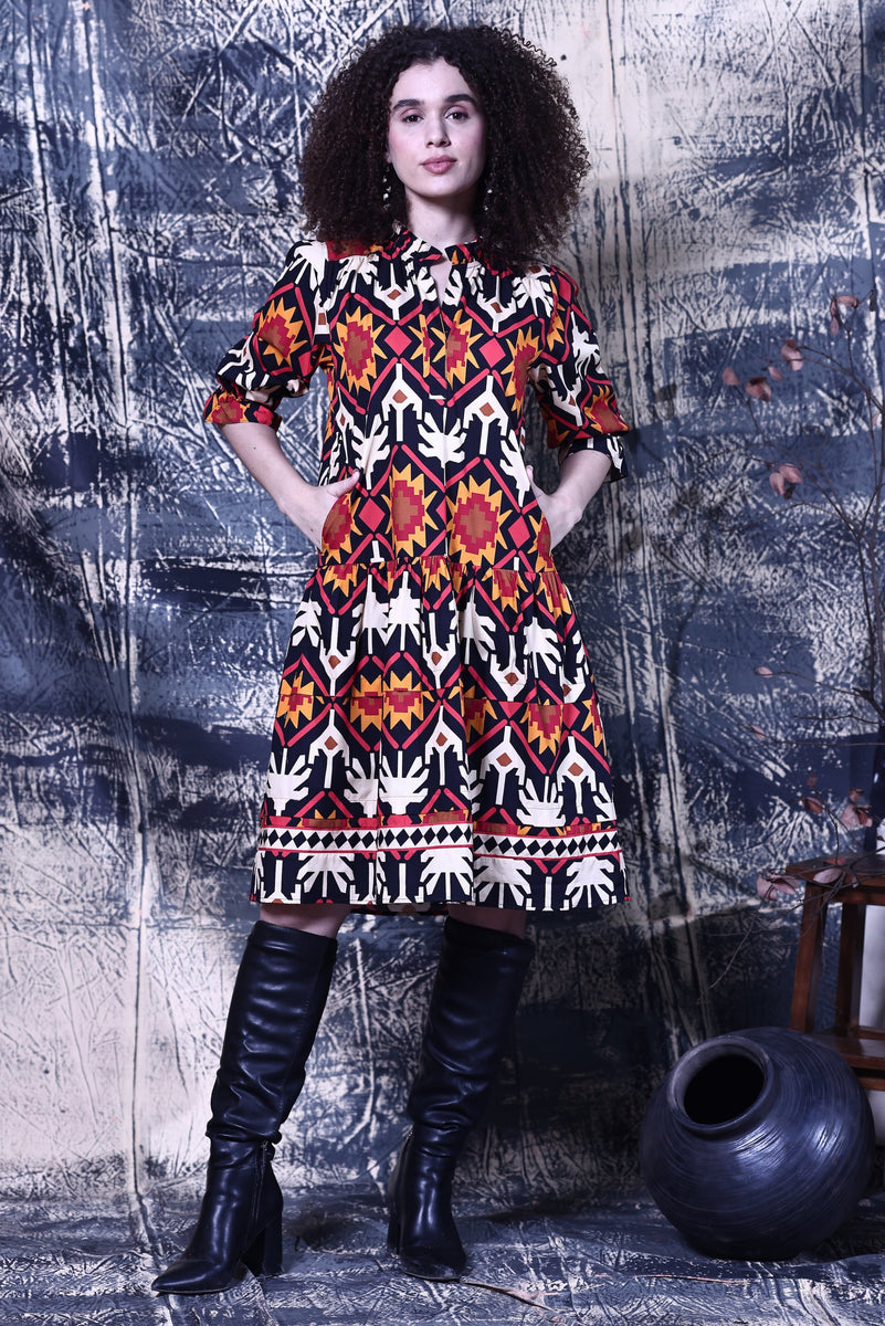 AZTEC SASHA DRESS by Maude Vivante