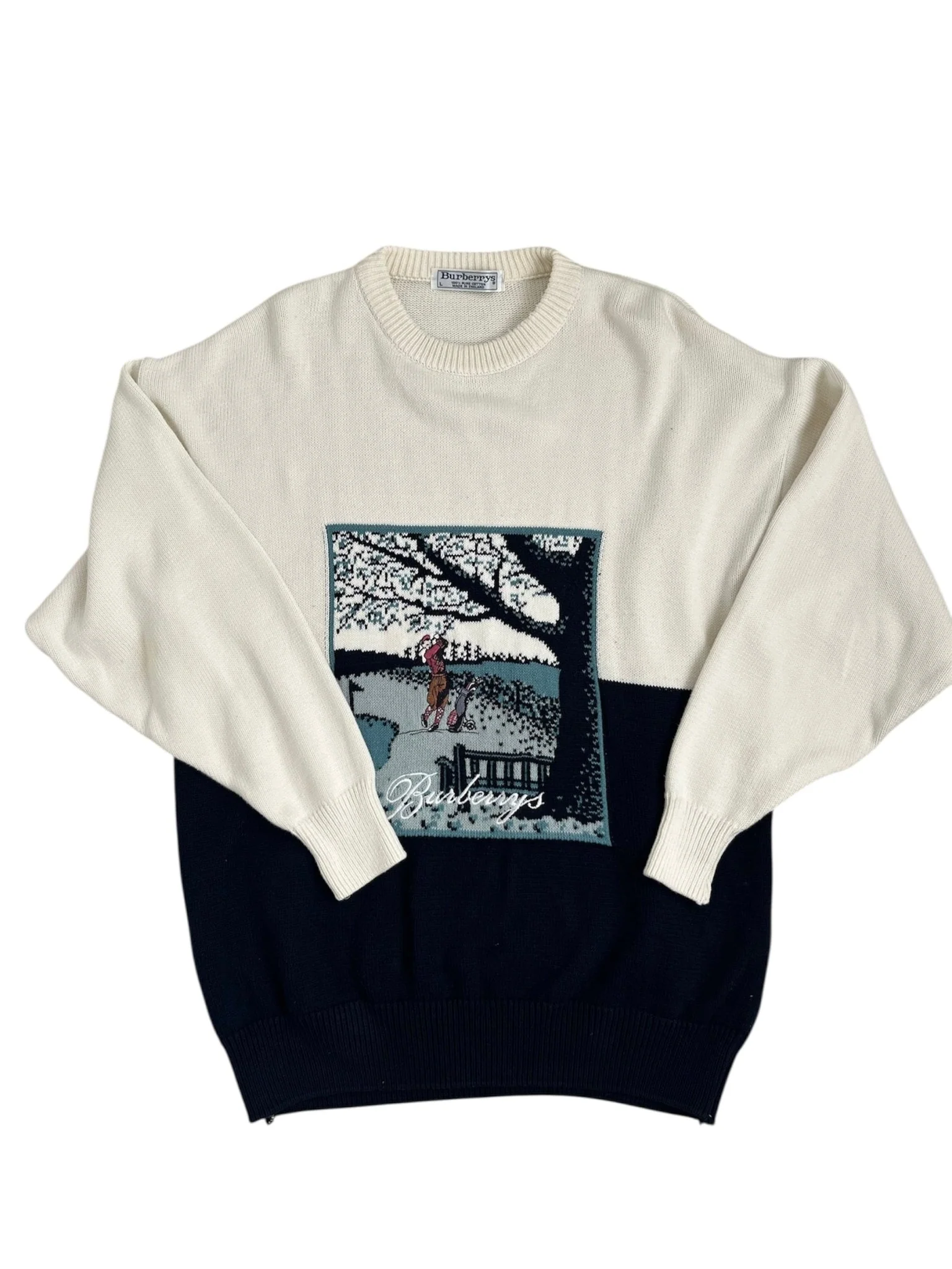 Burberrys Golf Knit Jumper by Ascensio Vintage