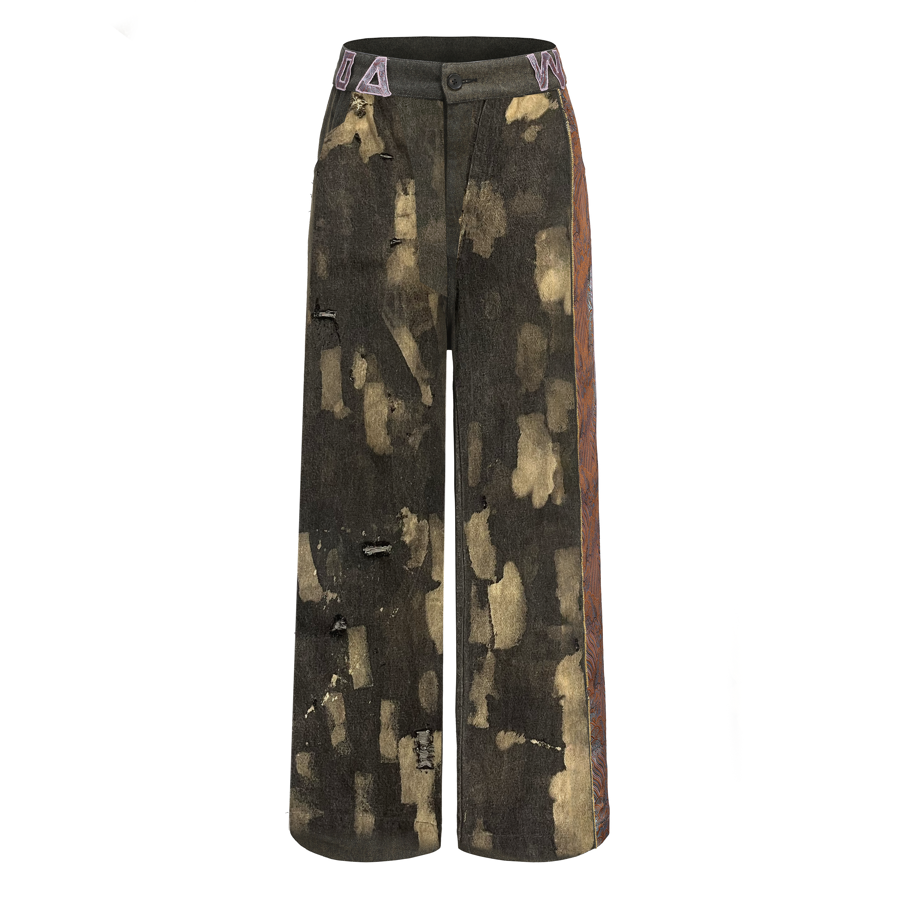 Thunder 50 Patch Wide Leg Pants by DAWANG