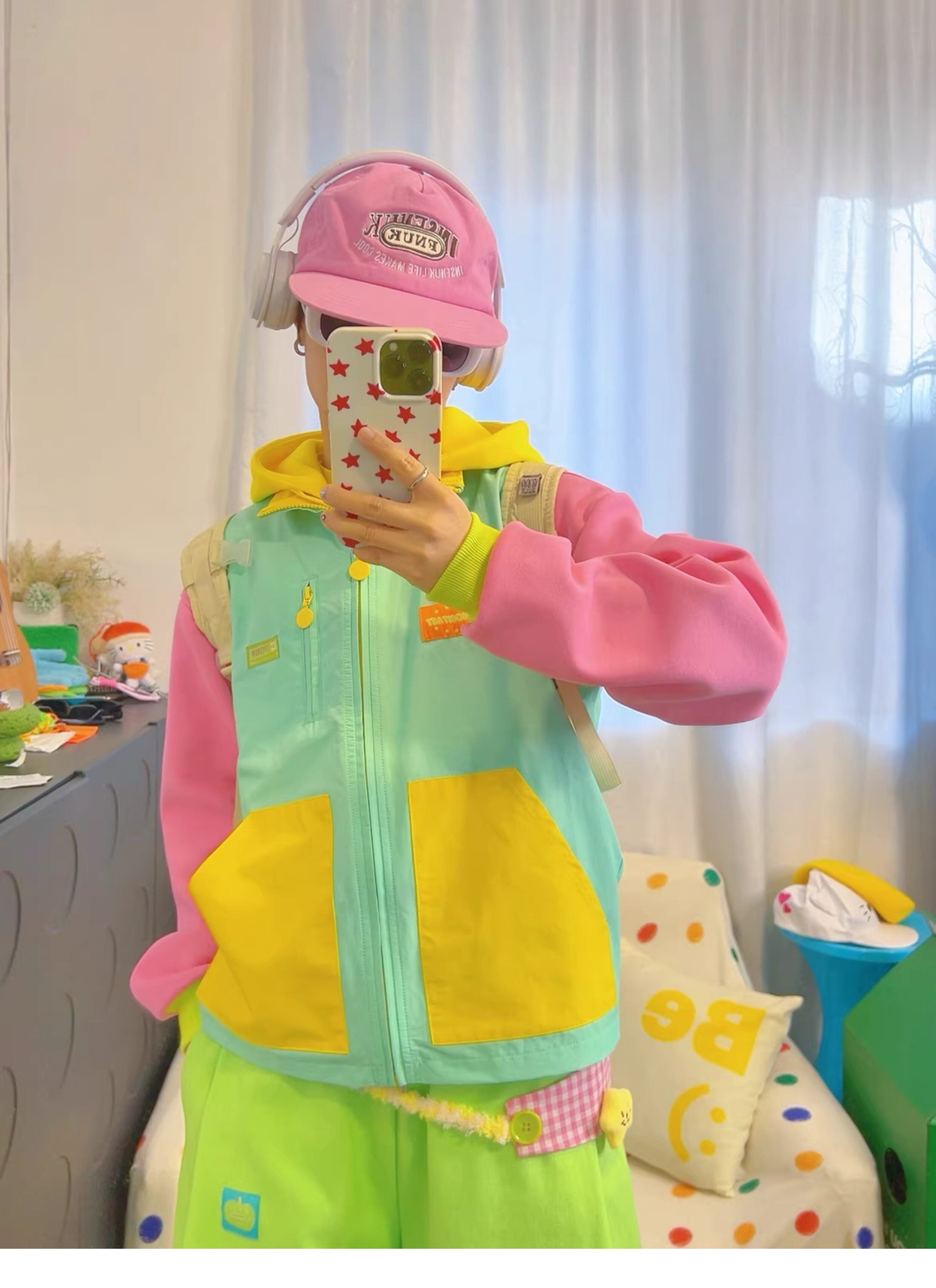 Colorblock Utility Vest - KURIOSITAET by Land Decora