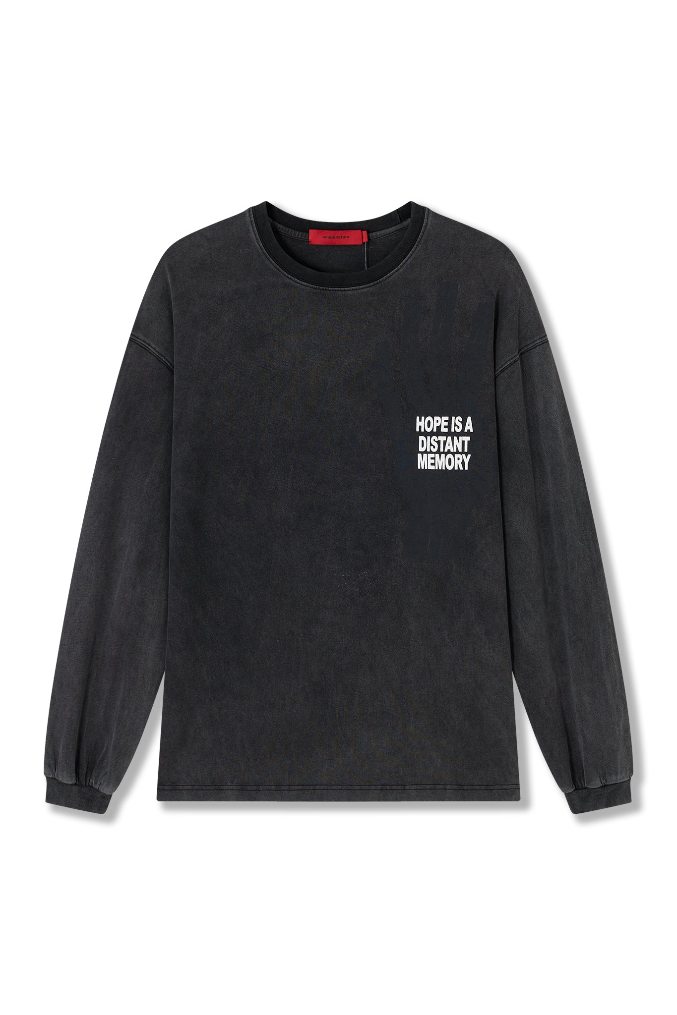 HOPE LONG SLEEVE WASHED BLACK by Acupuncture1993