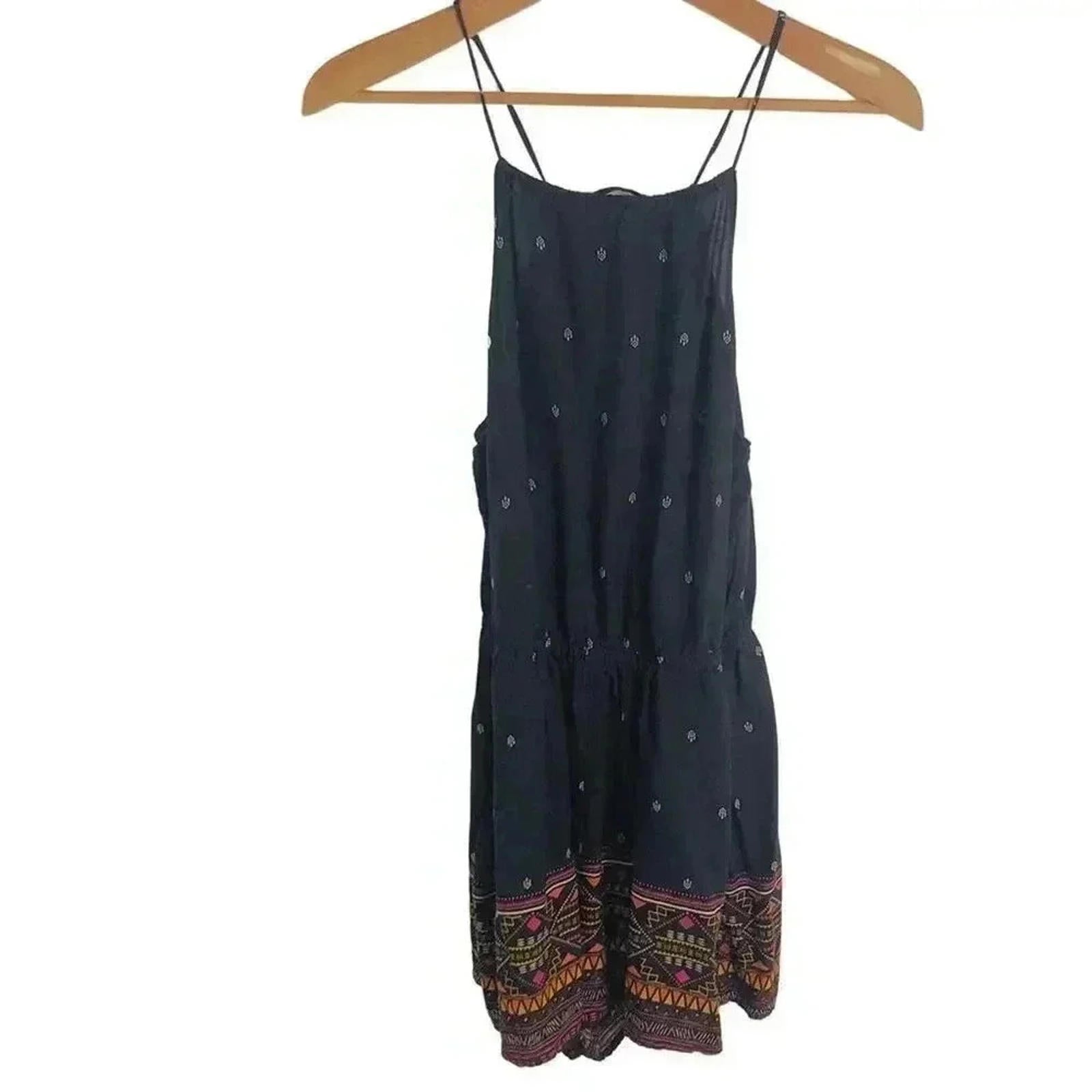 H&M X Coachella Boho Romper Boho Desert Black White Geometric Women's by Hot Girl Secondhand