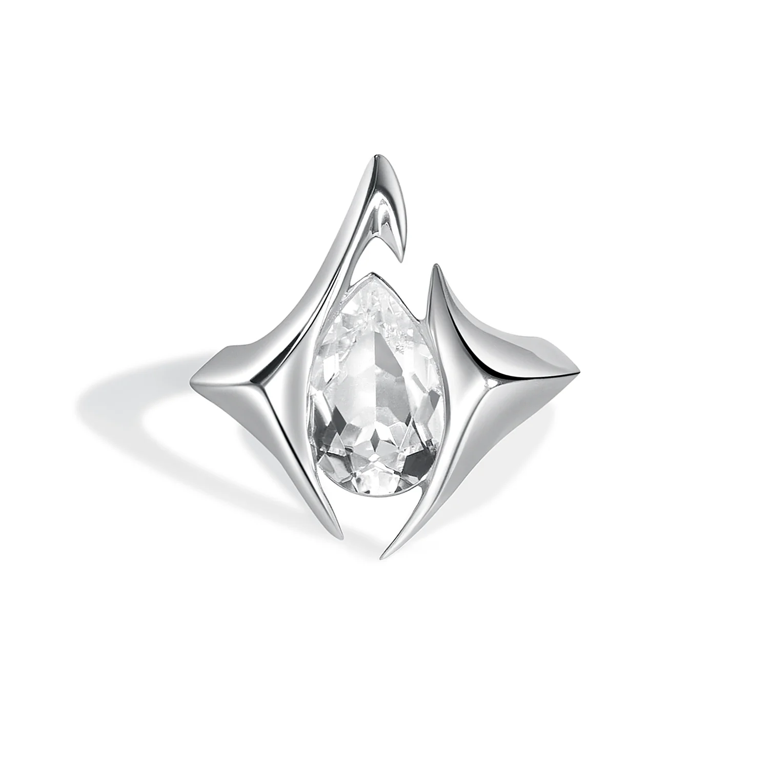 Lucid Ring| Silver & Clear Quartz by Outsider Artist
