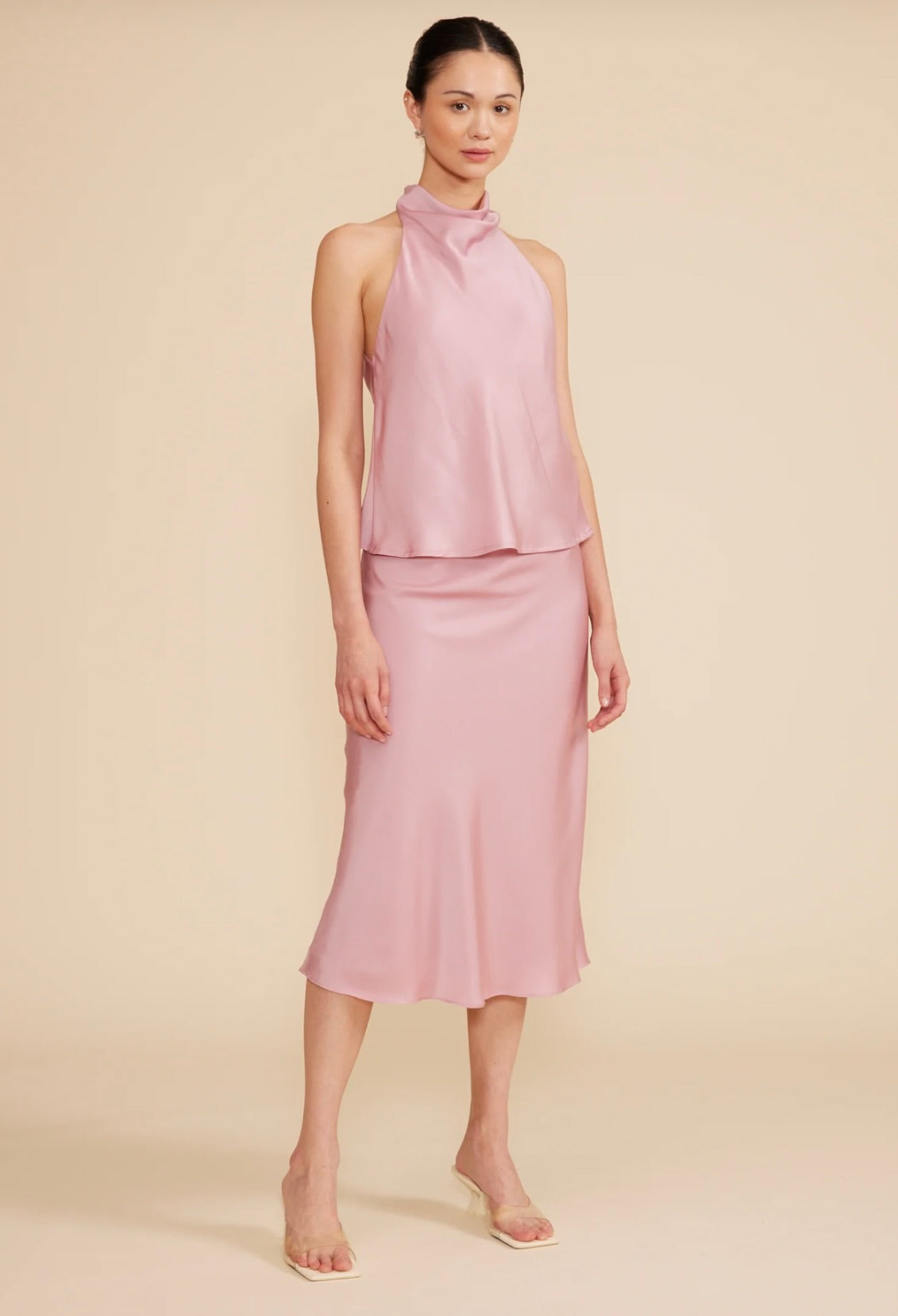 Adonia Bias Midi Skirt by Sierra Deene