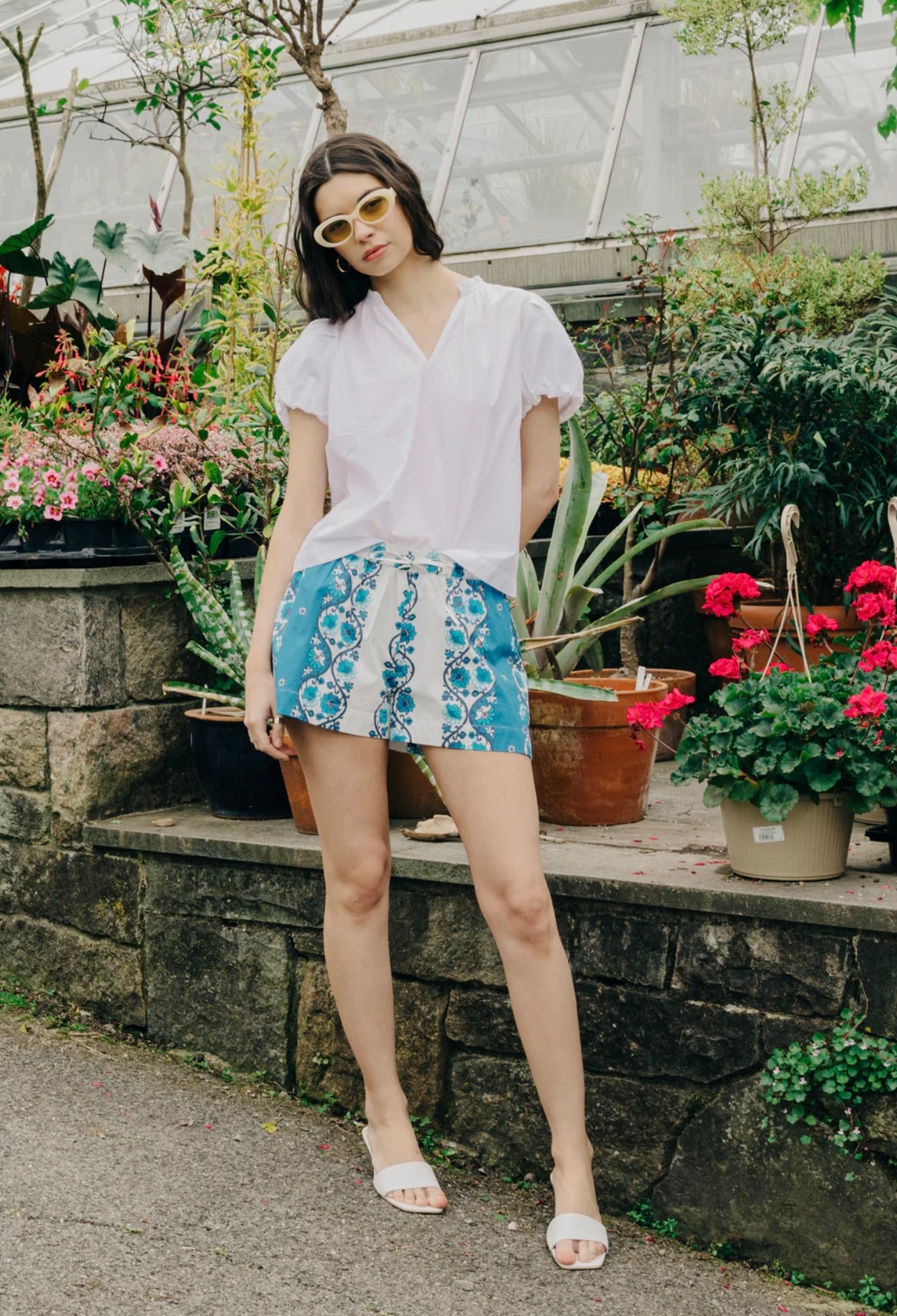 Bay Shorts in Lynne Print by Sierra Deene