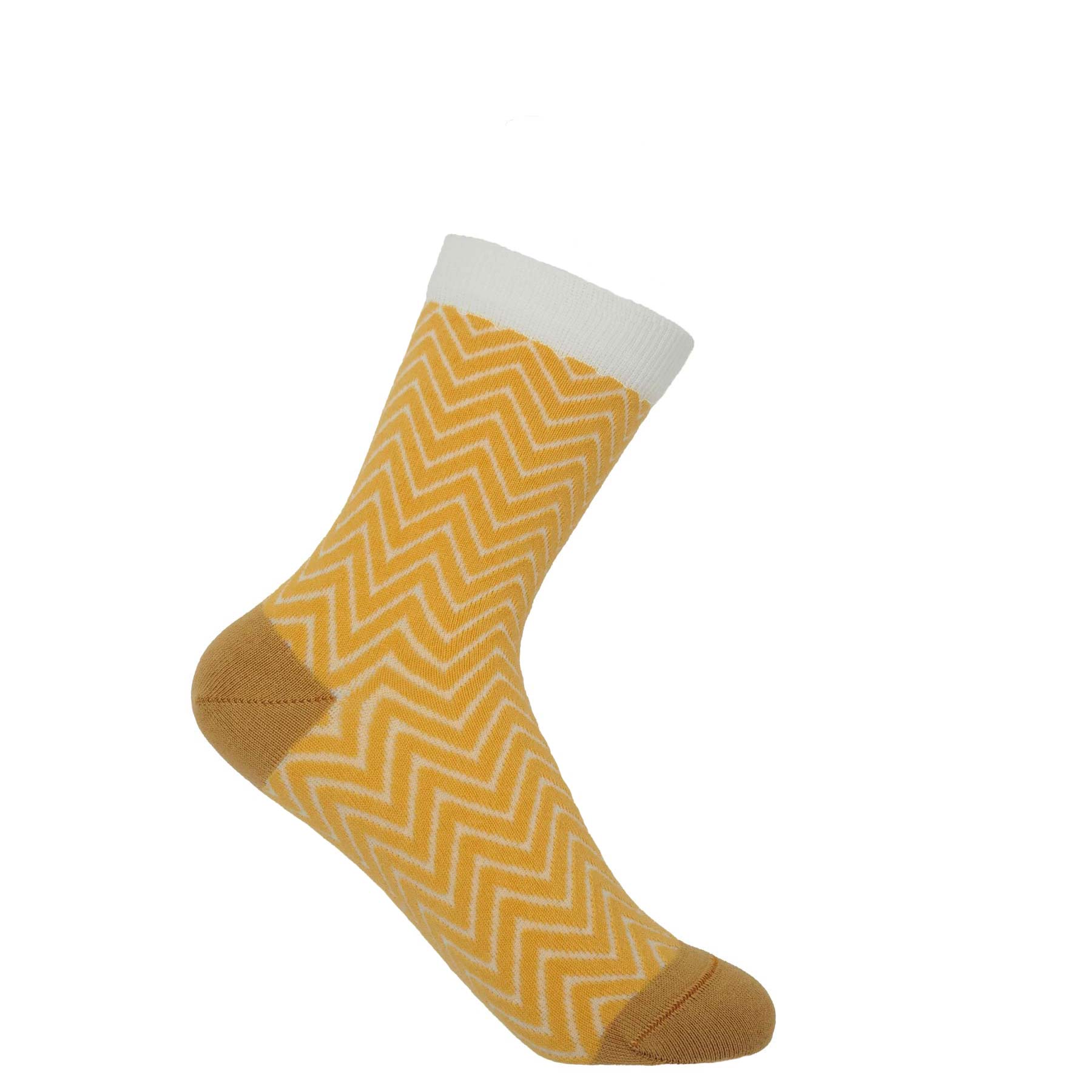 Zigzag Women's Socks - Yellow by Peper Harow