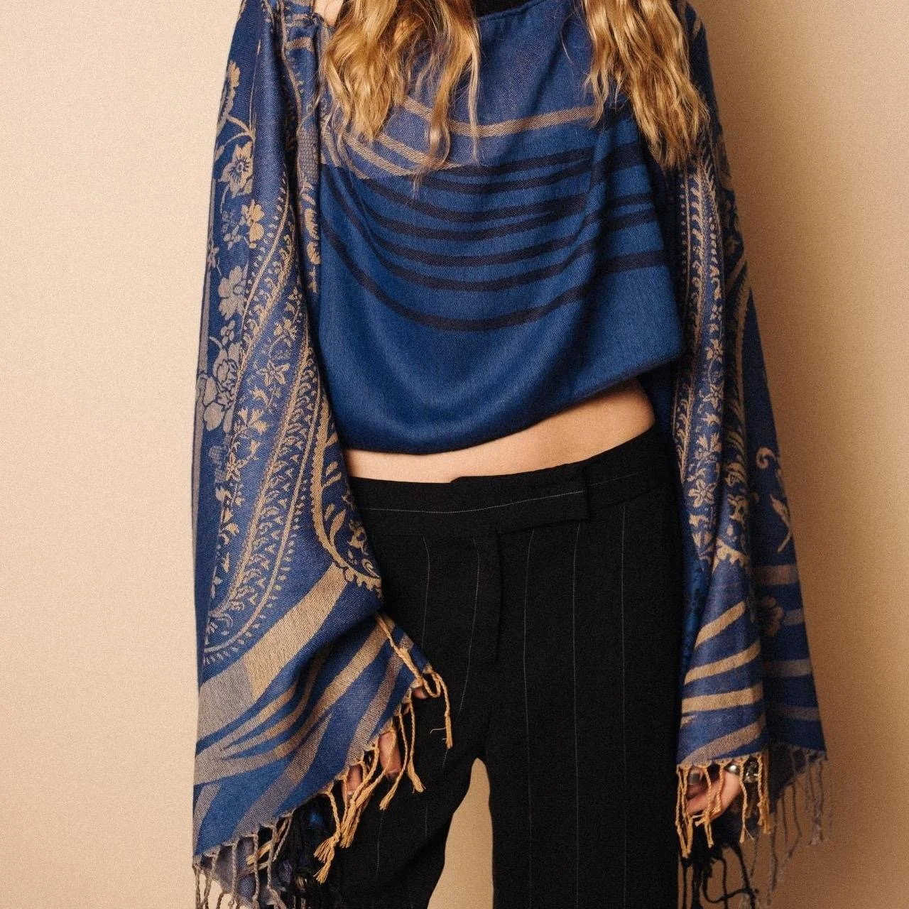 Blue Pashmina top by Luvsav