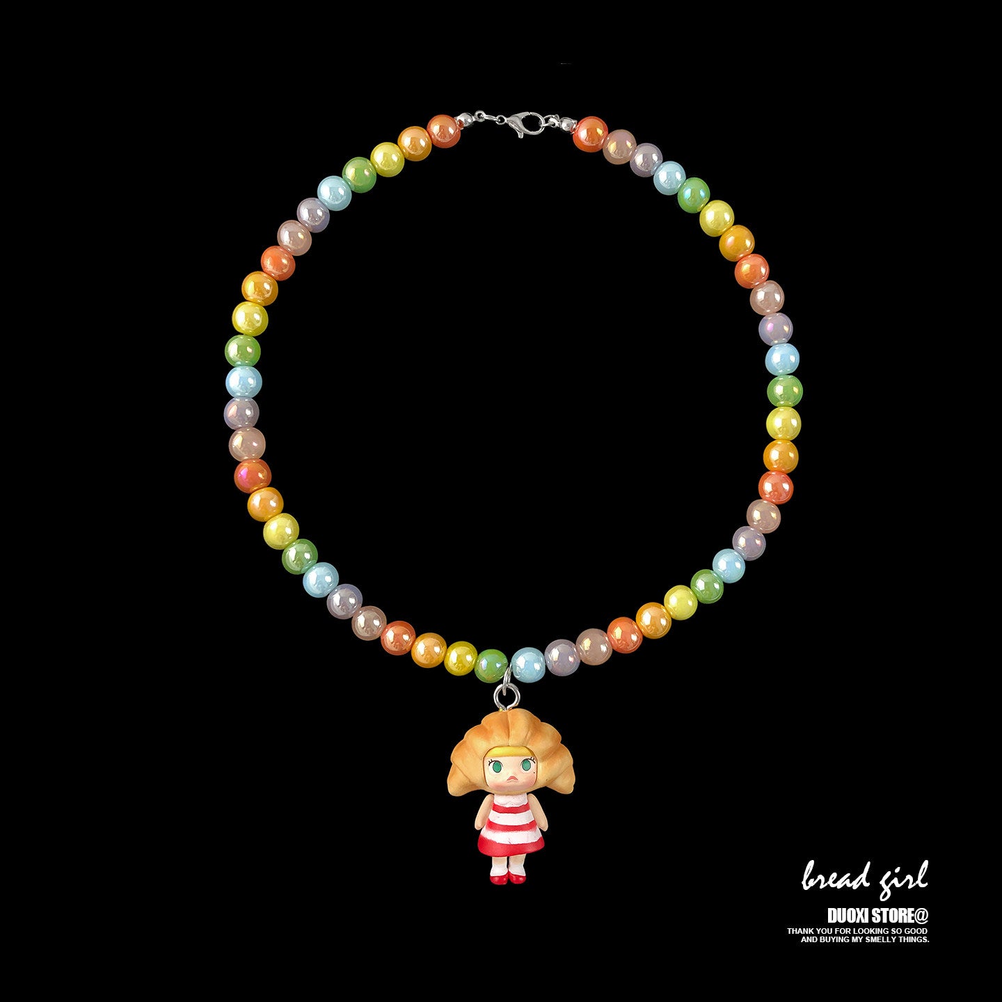 Decora Color Beaded Short Necklace - Duoxi by Land Decora