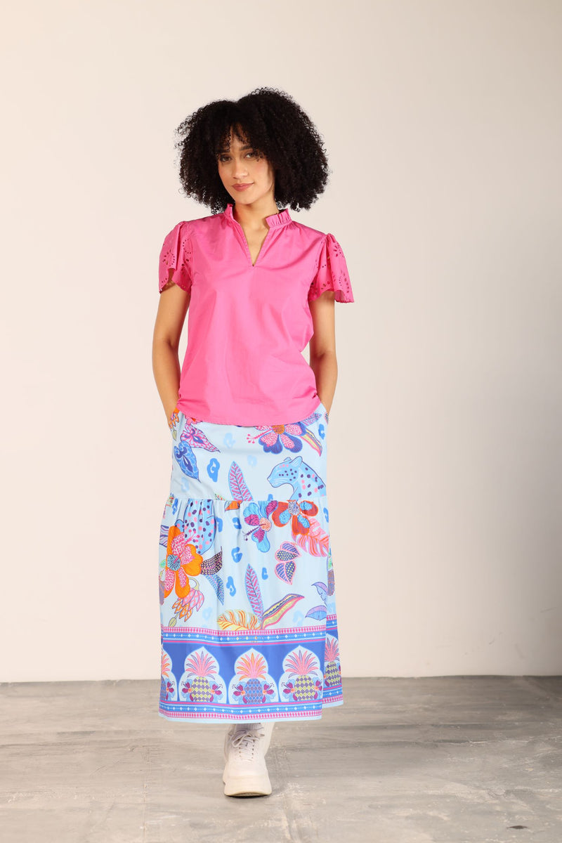 AZURE SAFARI ADA SKIRT by Maude Vivante