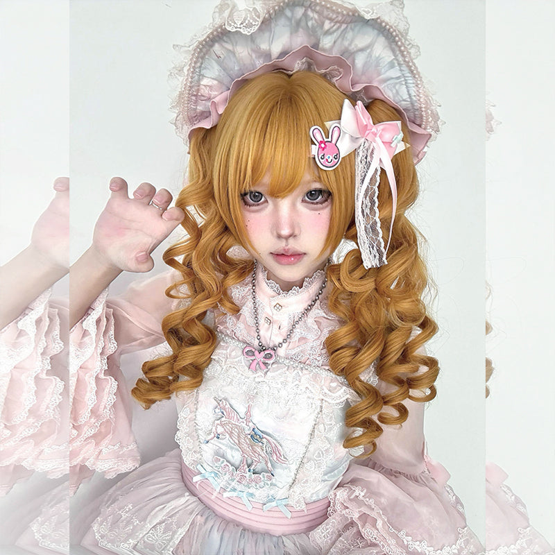 Lolita Doll Twin Ponytail Wig Sweet Wheat - Alice Garden by Land Decora