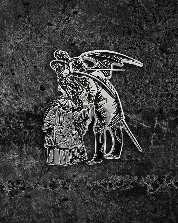 Devil's Kiss Max Ernst Enamel Pin by KATAKOMB