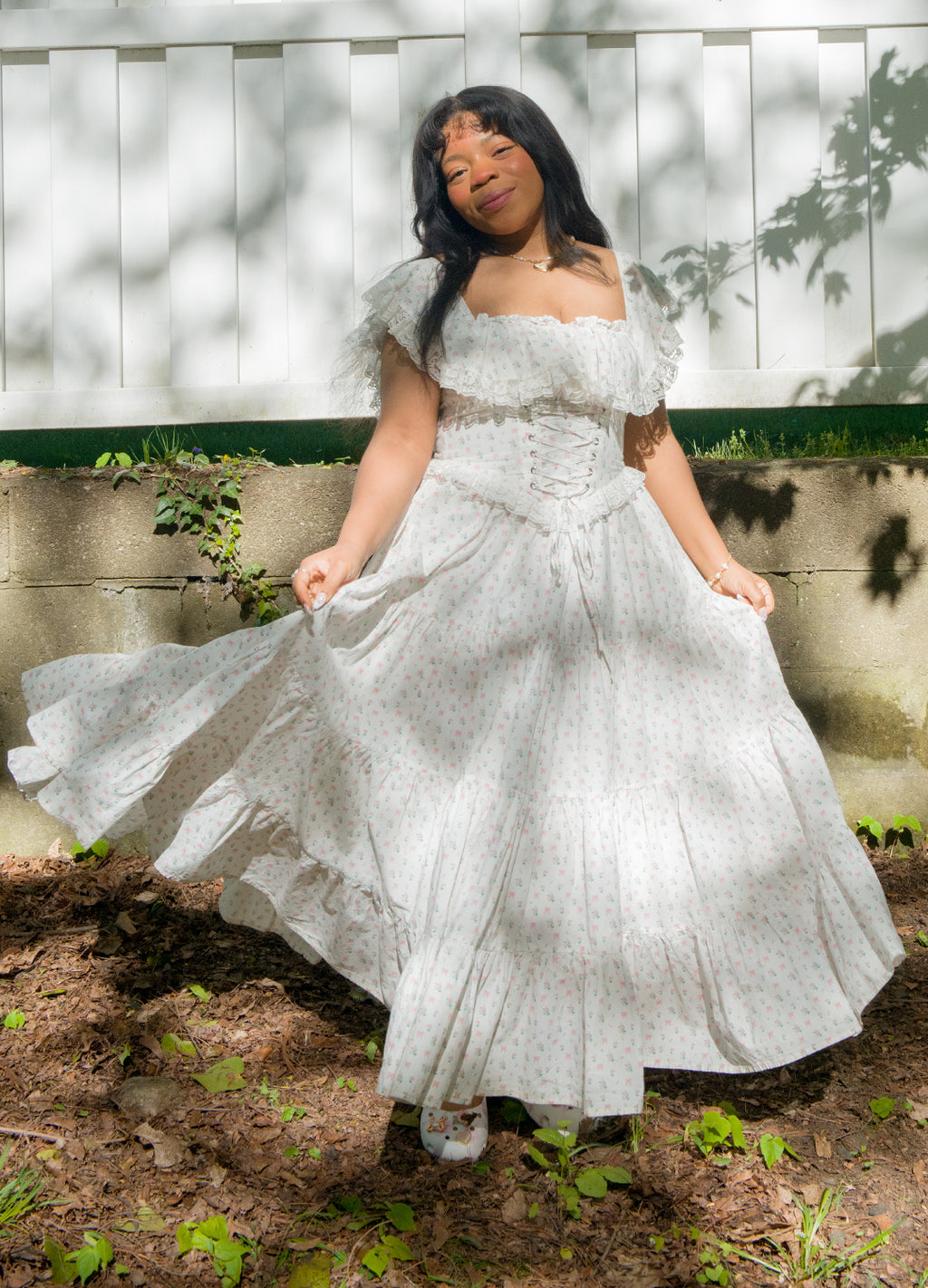 Pink Rose Garden Dress by Miss Candyholic