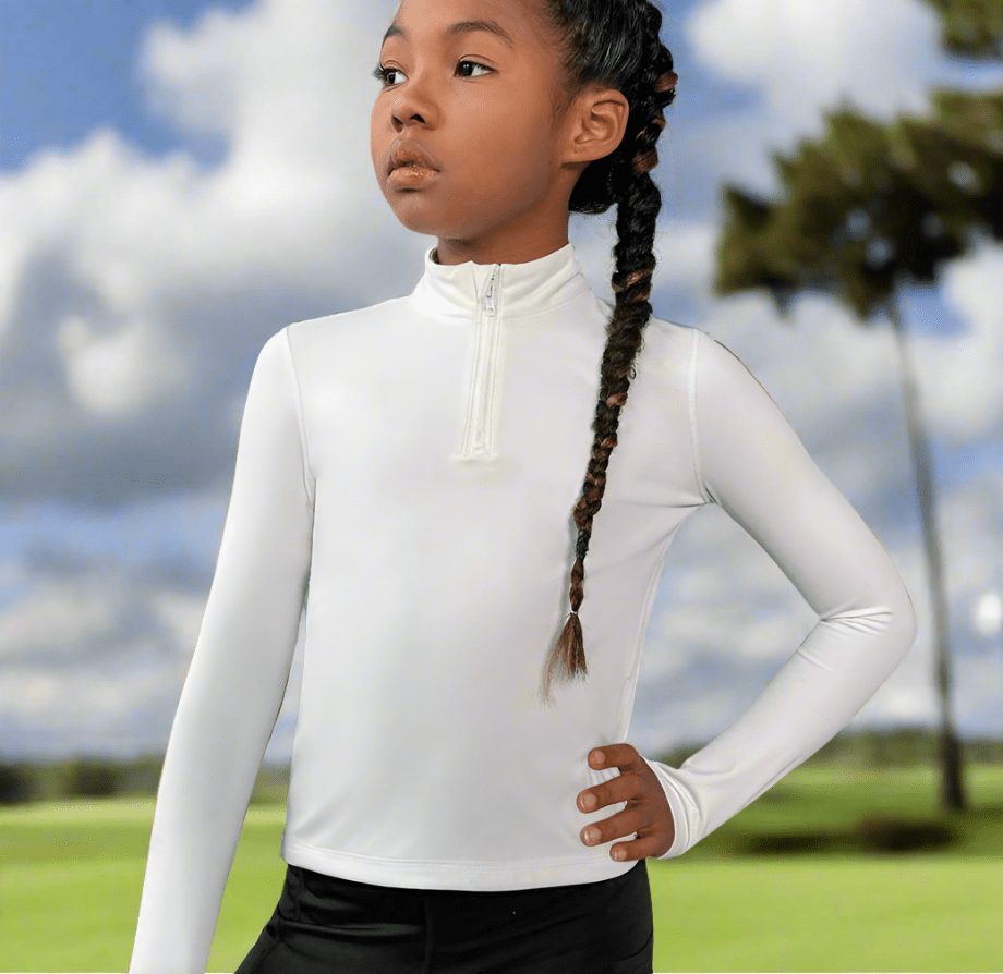The Girl's Collection 1/2 Zip Sun Shirt by Putter Girl