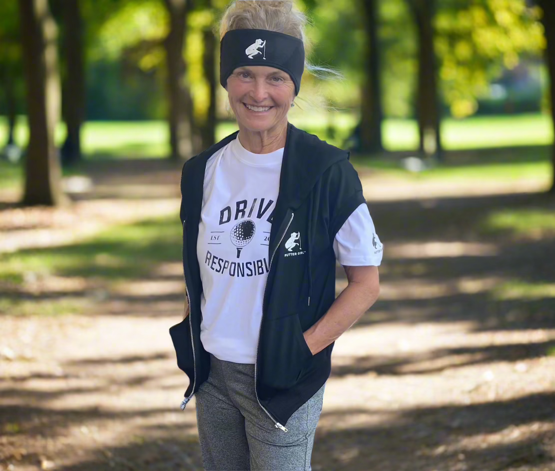Half Sleeve Zip Hoodie by Putter Girl