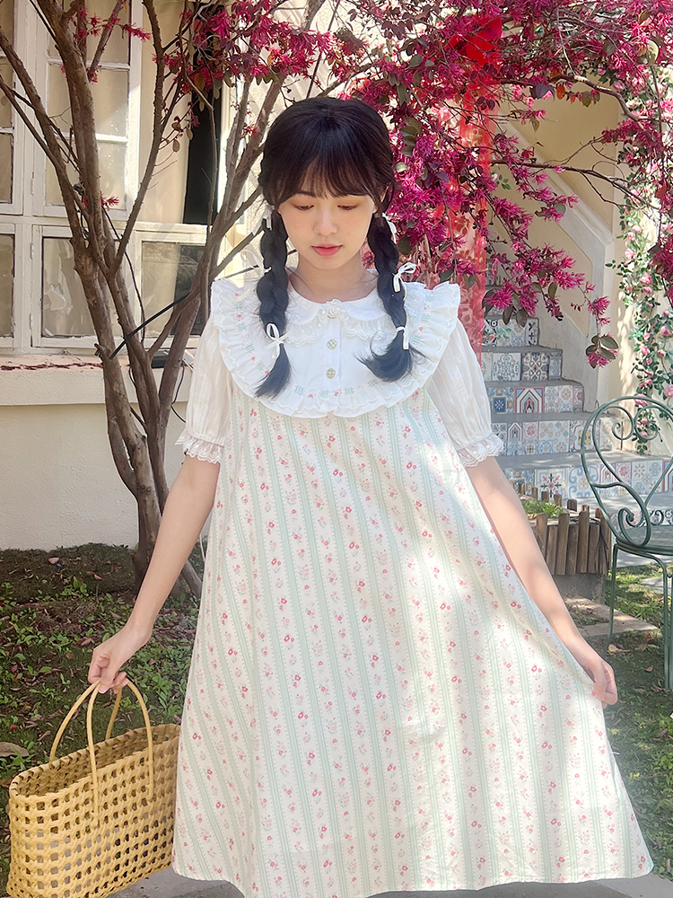 Sweet French Layered Dress - Mameya by Land Decora