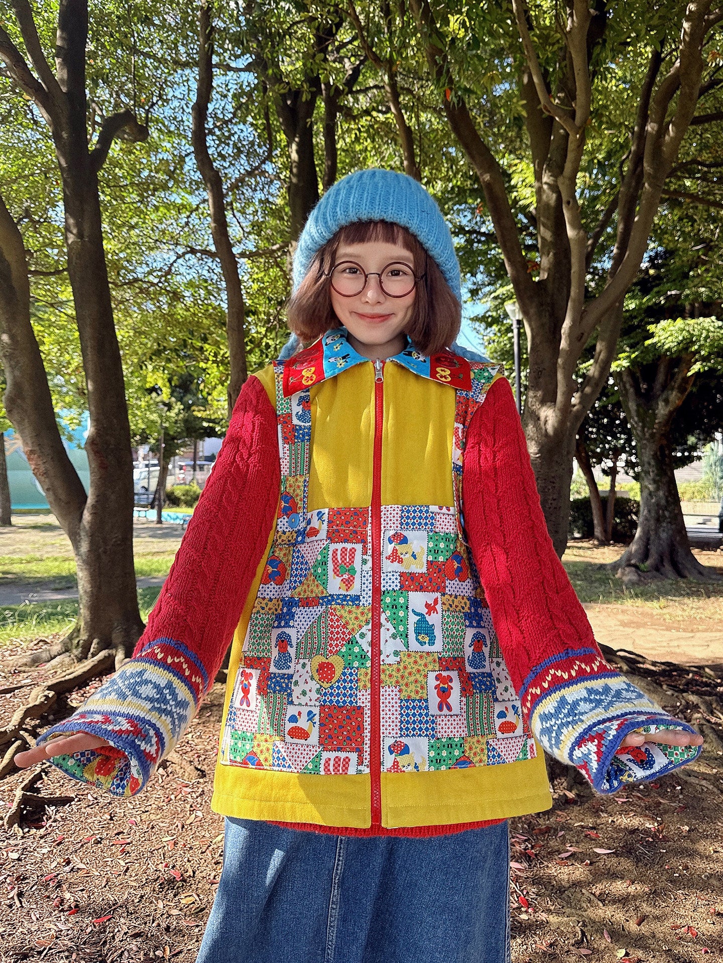 Reversible Kawaii Padded Jacket - made in zzz by Land Decora