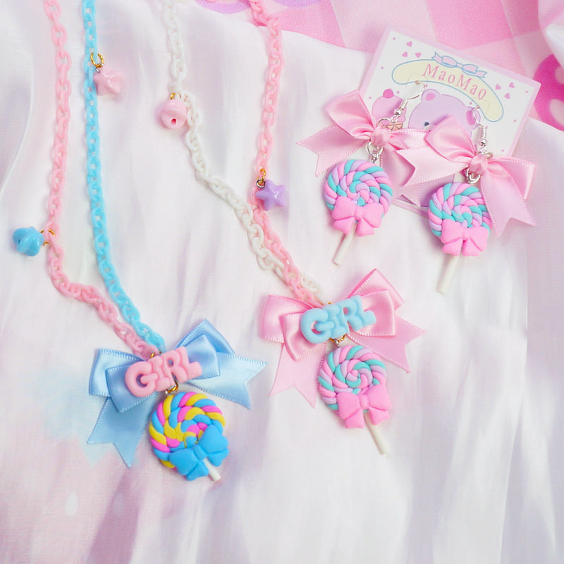 maojiang - Decora Sweetheart Lollipop Necklace for Harajuku Girls by Land Decora