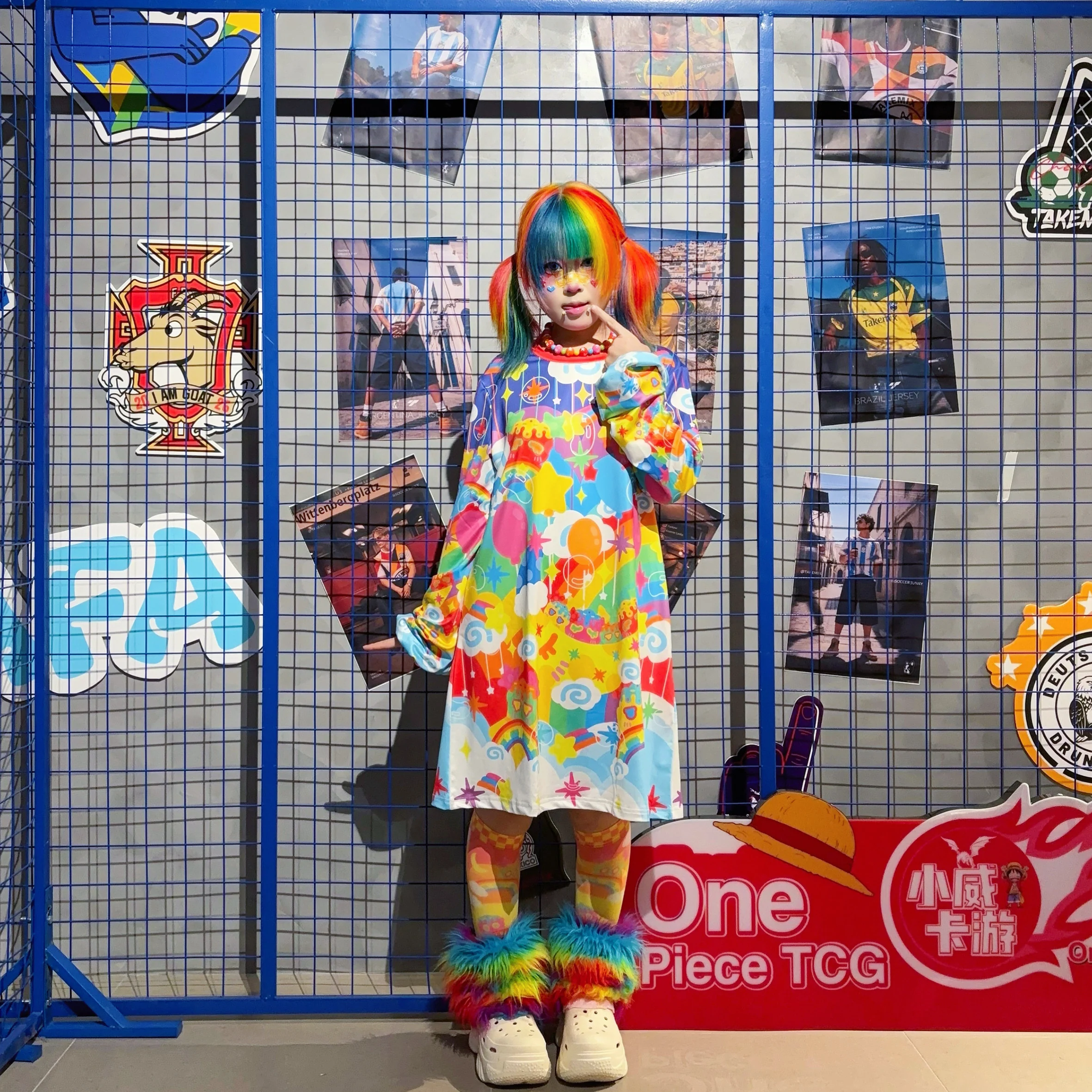 Decora Kei Rainbow Dress - Rainbow Universe RUX by Land Decora