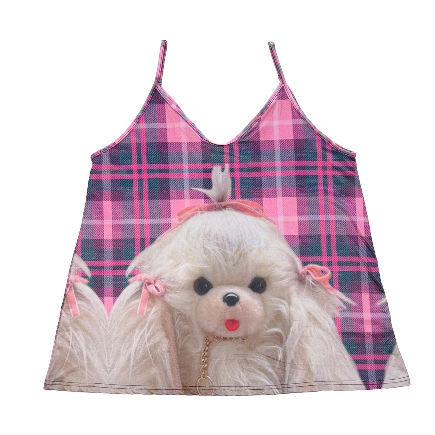 Kawaii Plaid Cami Top - bunnybunnygun by Land Decora