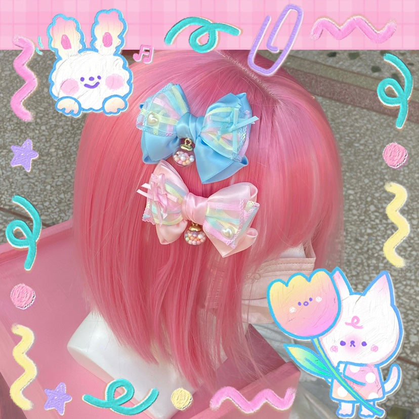 Macaron Candy Hair Clip | Sweet Cake Bow for Kids | Decora Kei Style by Land Decora