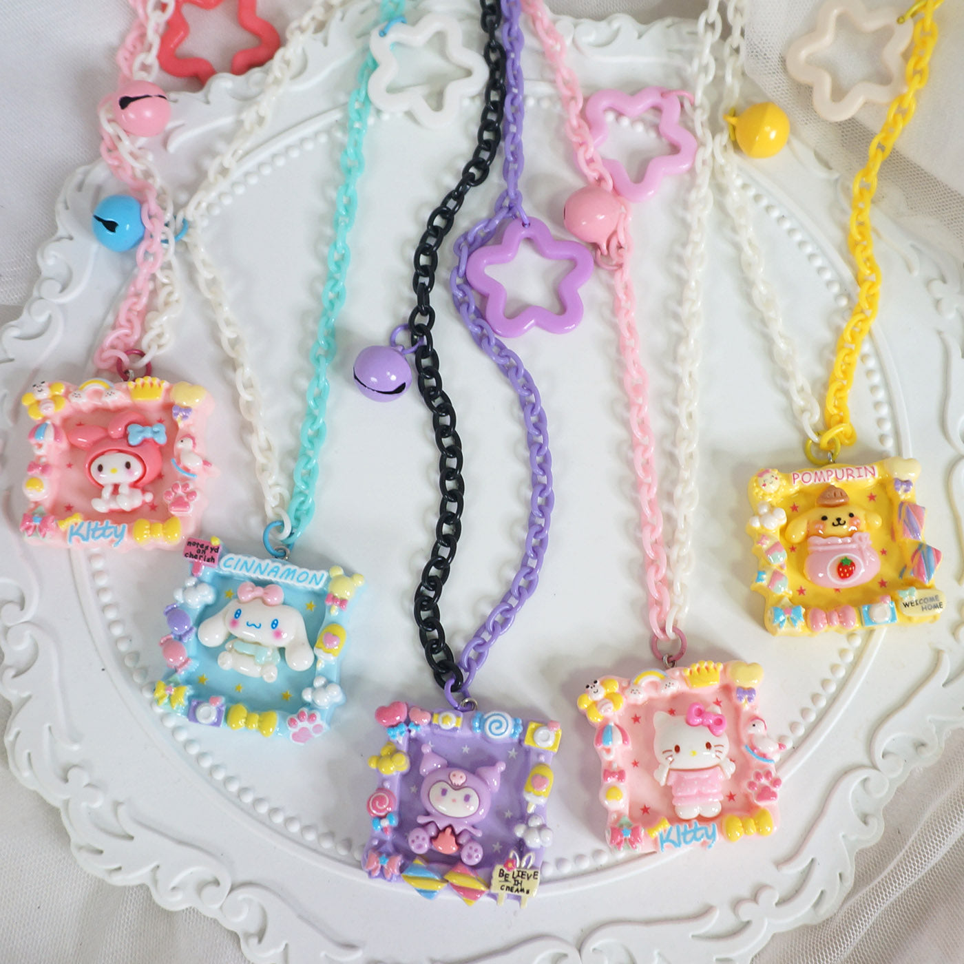 Decora Kei Long Necklace Resin Pendant Cute Accessory - MaoJiang by Land Decora