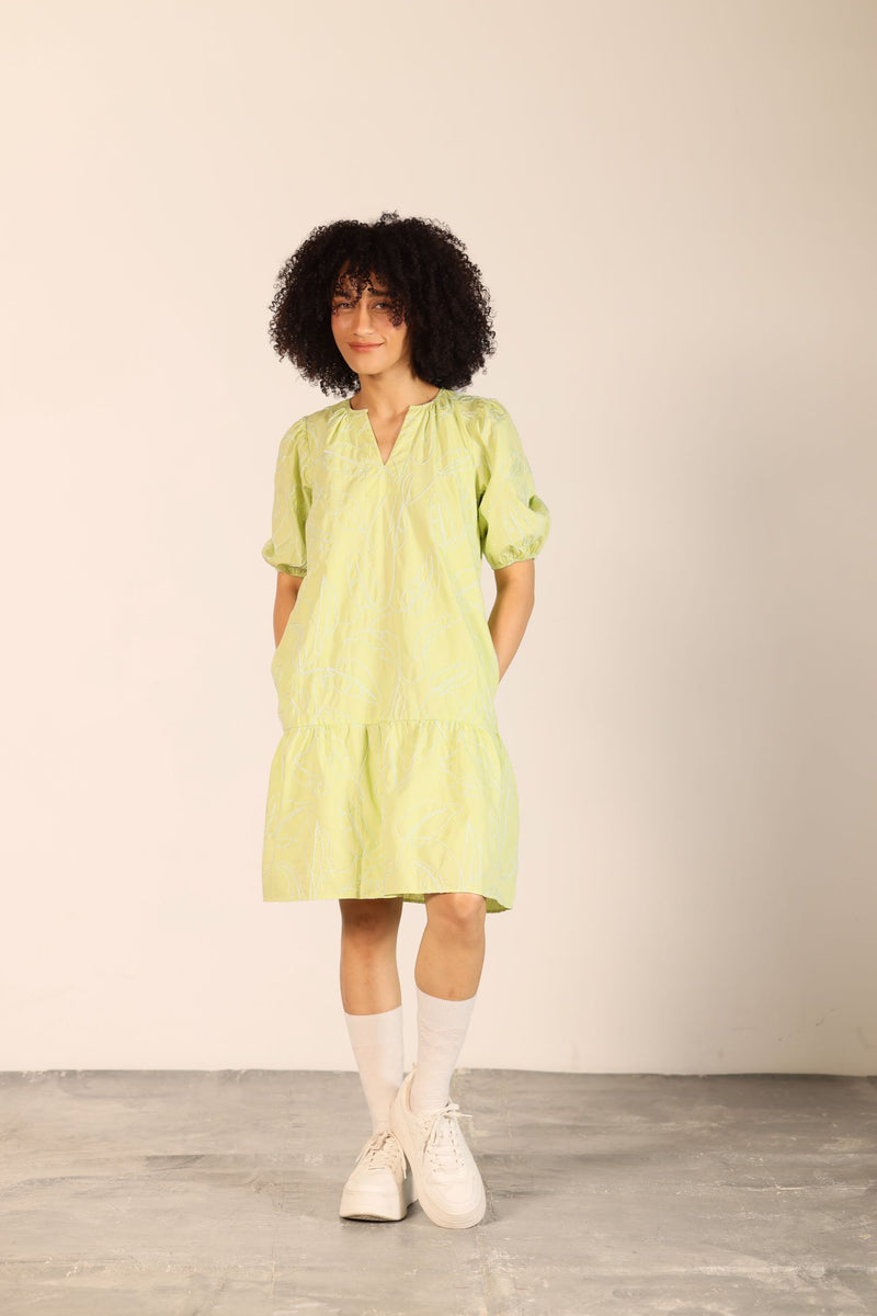 LIME TRIXIE DRESS by Maude Vivante