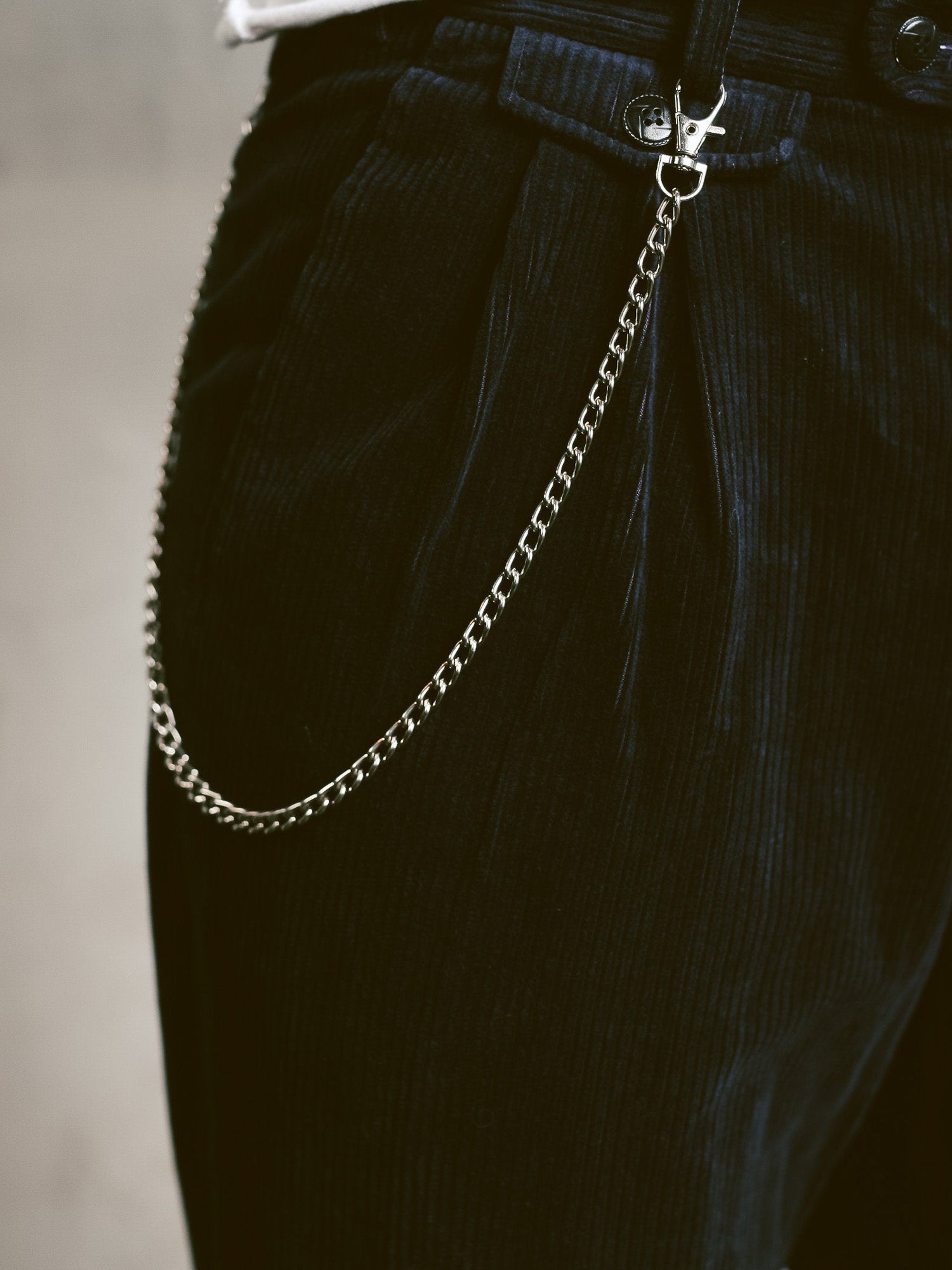 Unisex Dual Lobster Clasp Thin Keyring Chain by Northern Grip