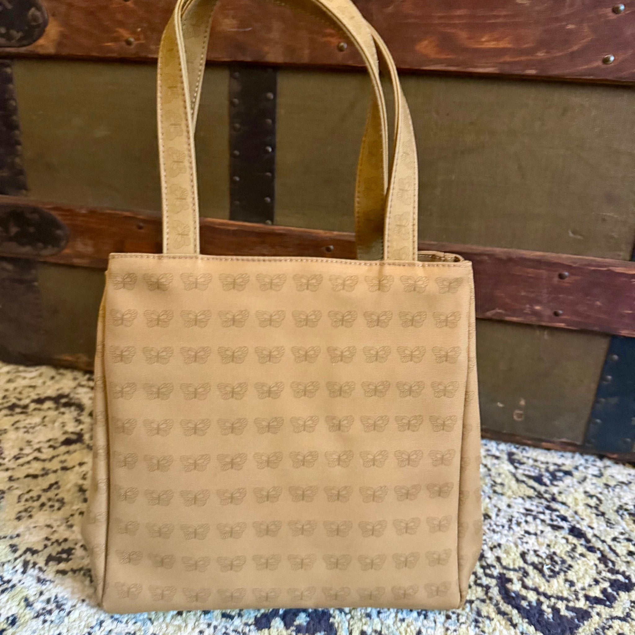 Bottega Veneta Vintage Canvas Butterfly Tote by The Vintage New Yorker
