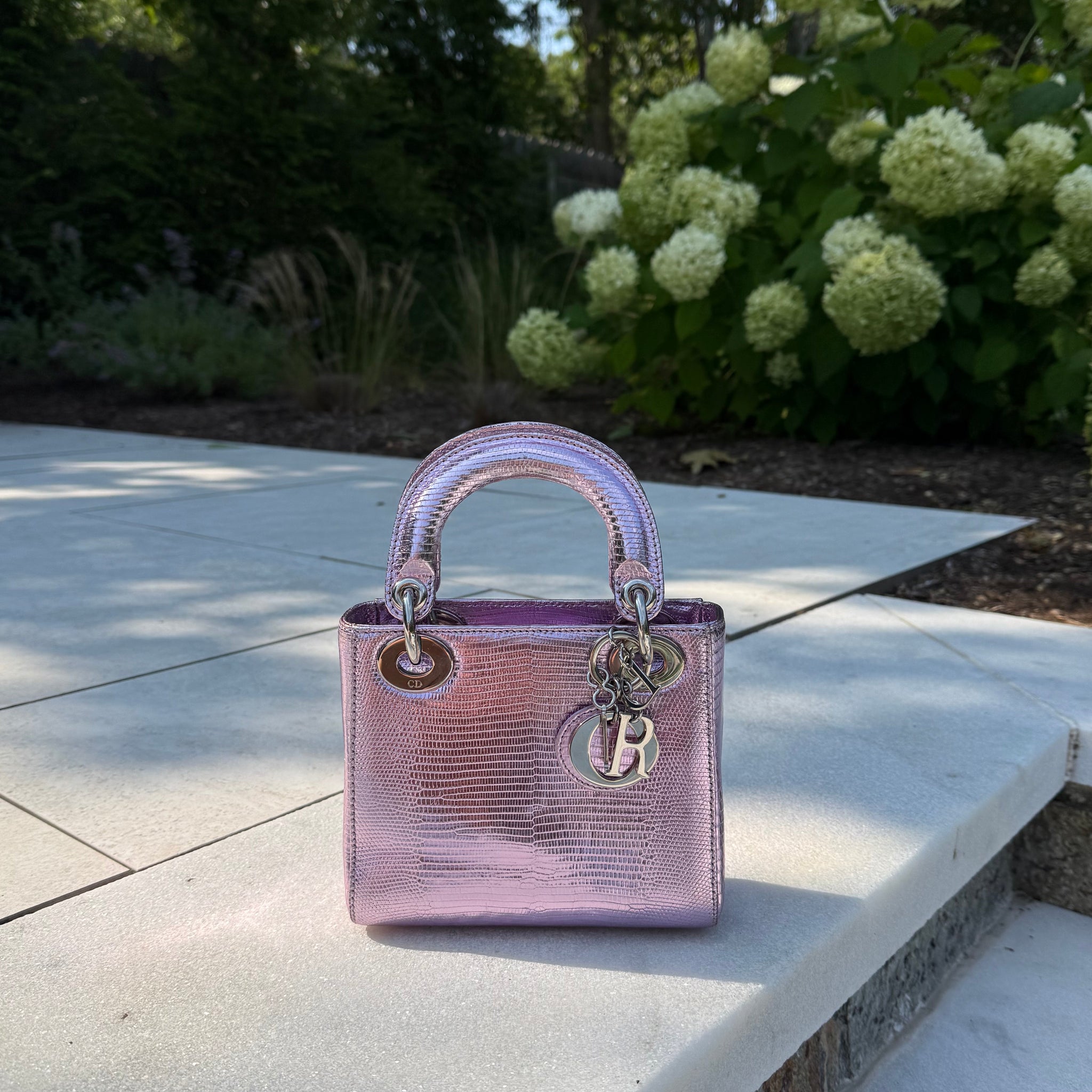 Dior Lady Dior Metallic Lizard Mini by The Vintage New Yorker