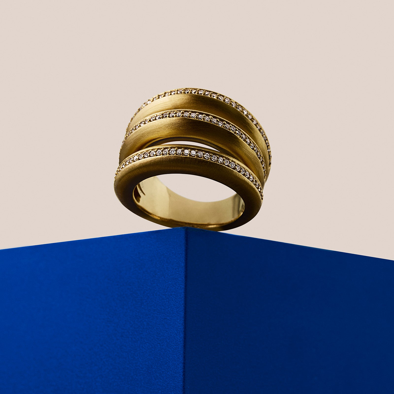 Dauphine Pave Stacking Ring by Sierra Deene