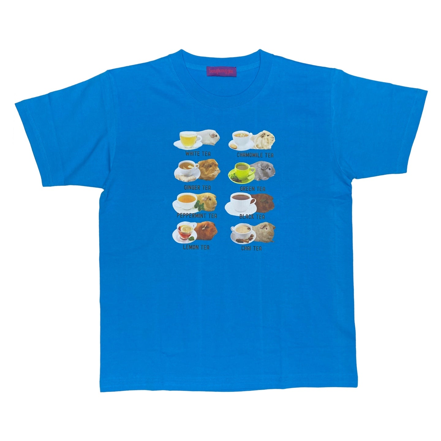 Decora Kei Cotton Tee – Loose Fit Blue – bunnybunnygun by Land Decora
