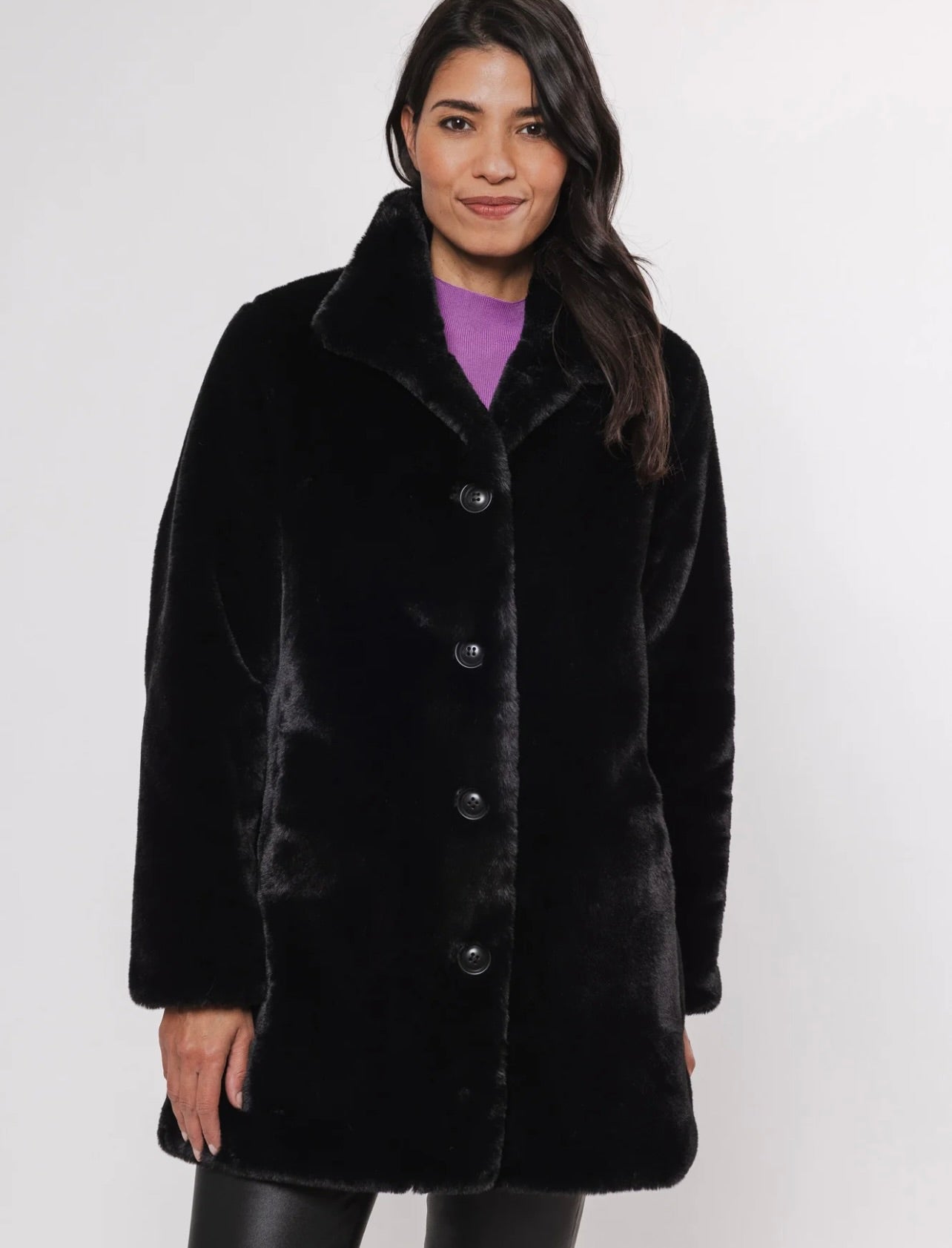 Nonna Coat in Black by Sierra Deene