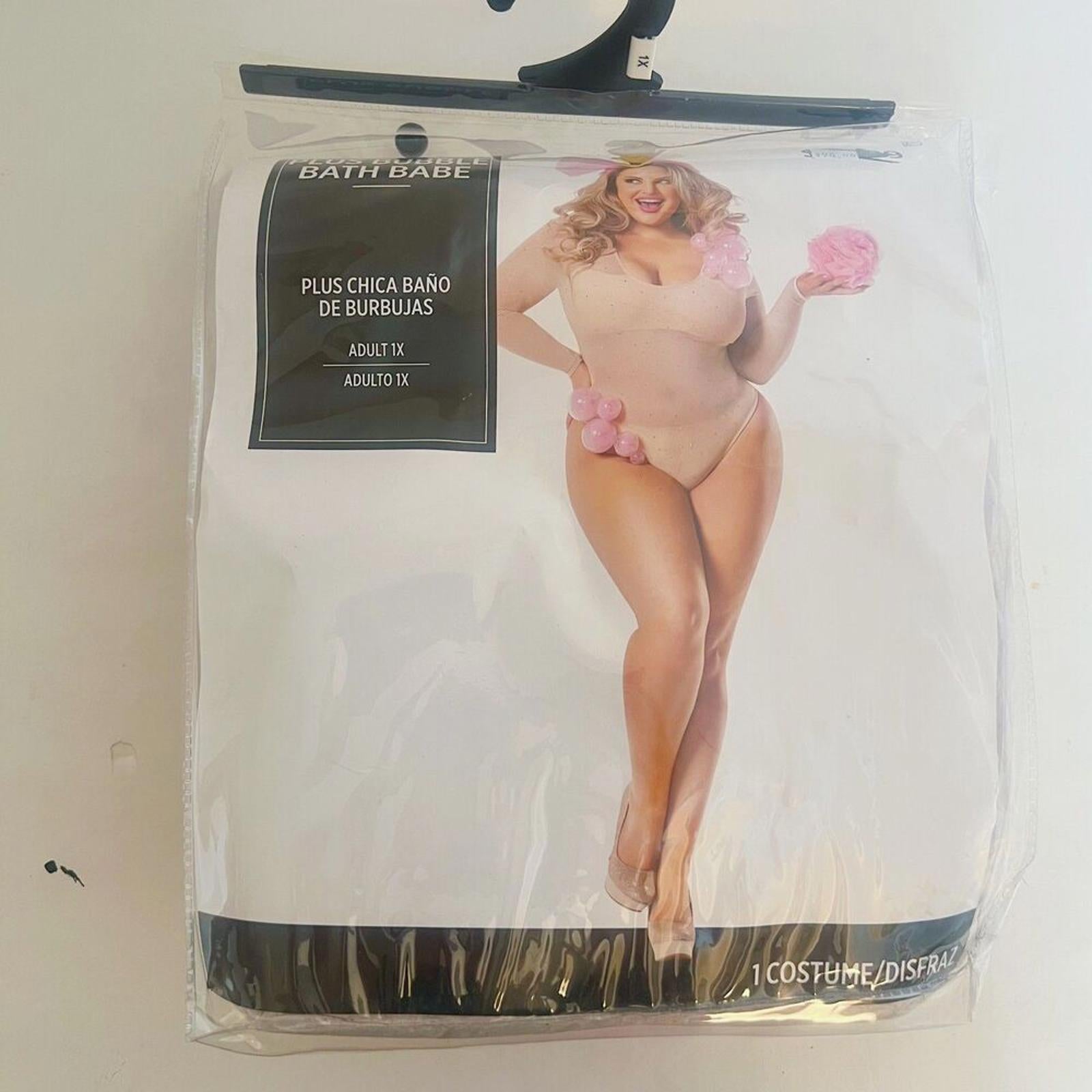 NWT Plus Bubble Bath Babe Halloween Costume Party Plus Size 1X Pink Gi by Hot Girl Secondhand