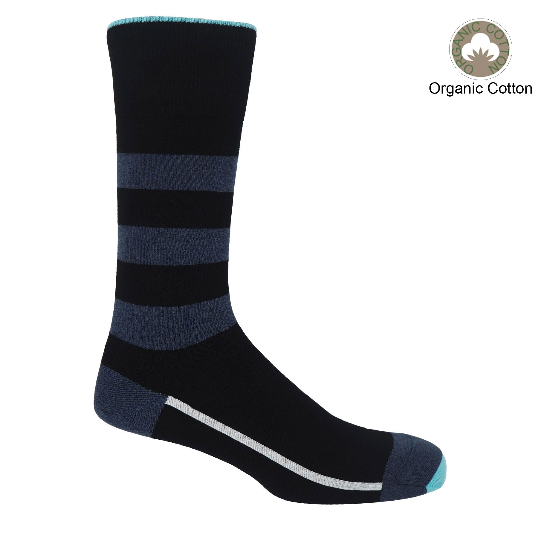 Equilibrium Organic Men's Socks - Black by Peper Harow
