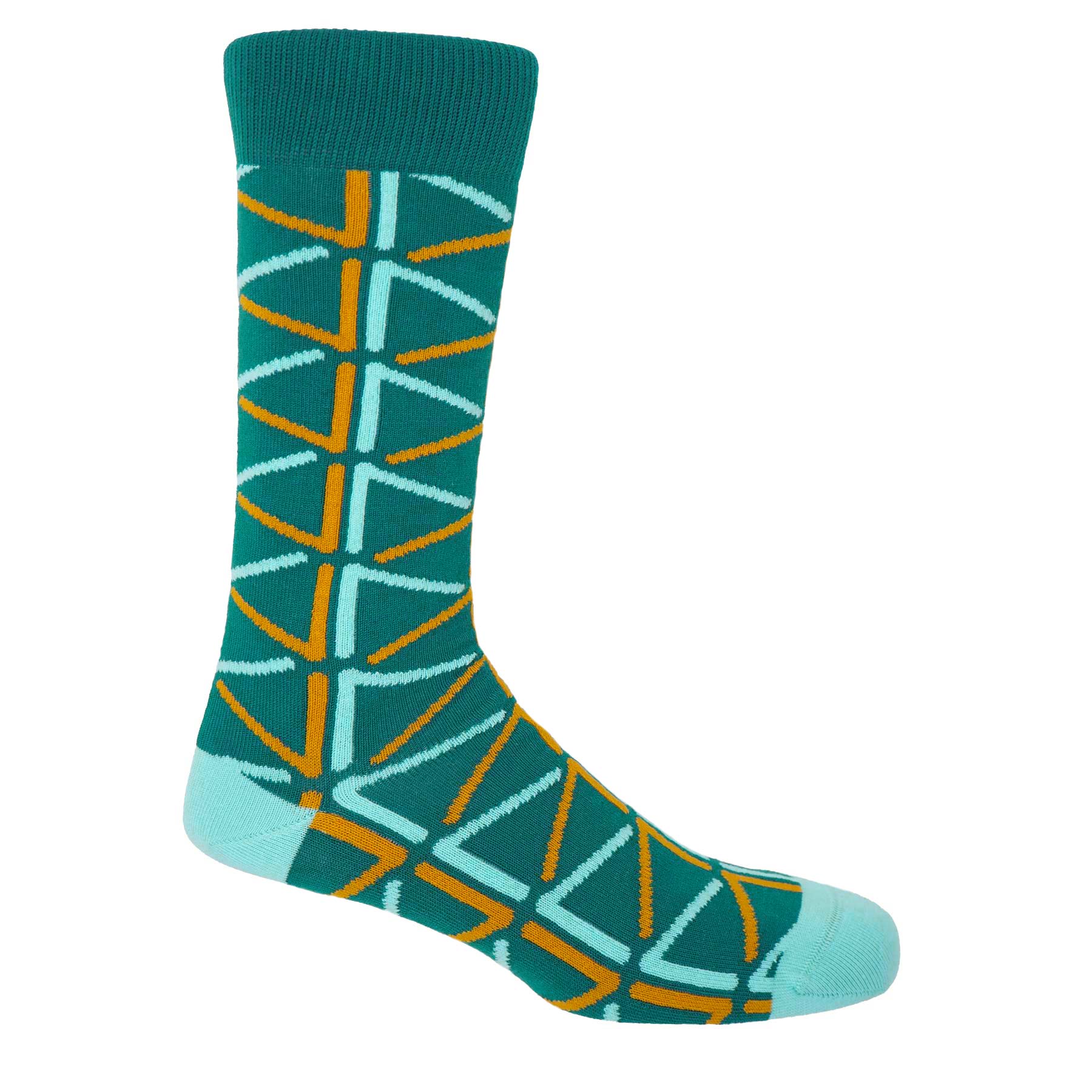Septem Men's Socks - Teal by Peper Harow
