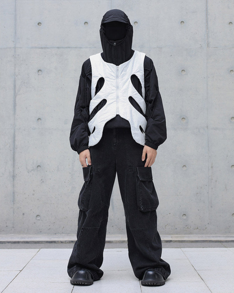 Cutout Alien Exoskeleton Dupont Vest by OFFCULTURE