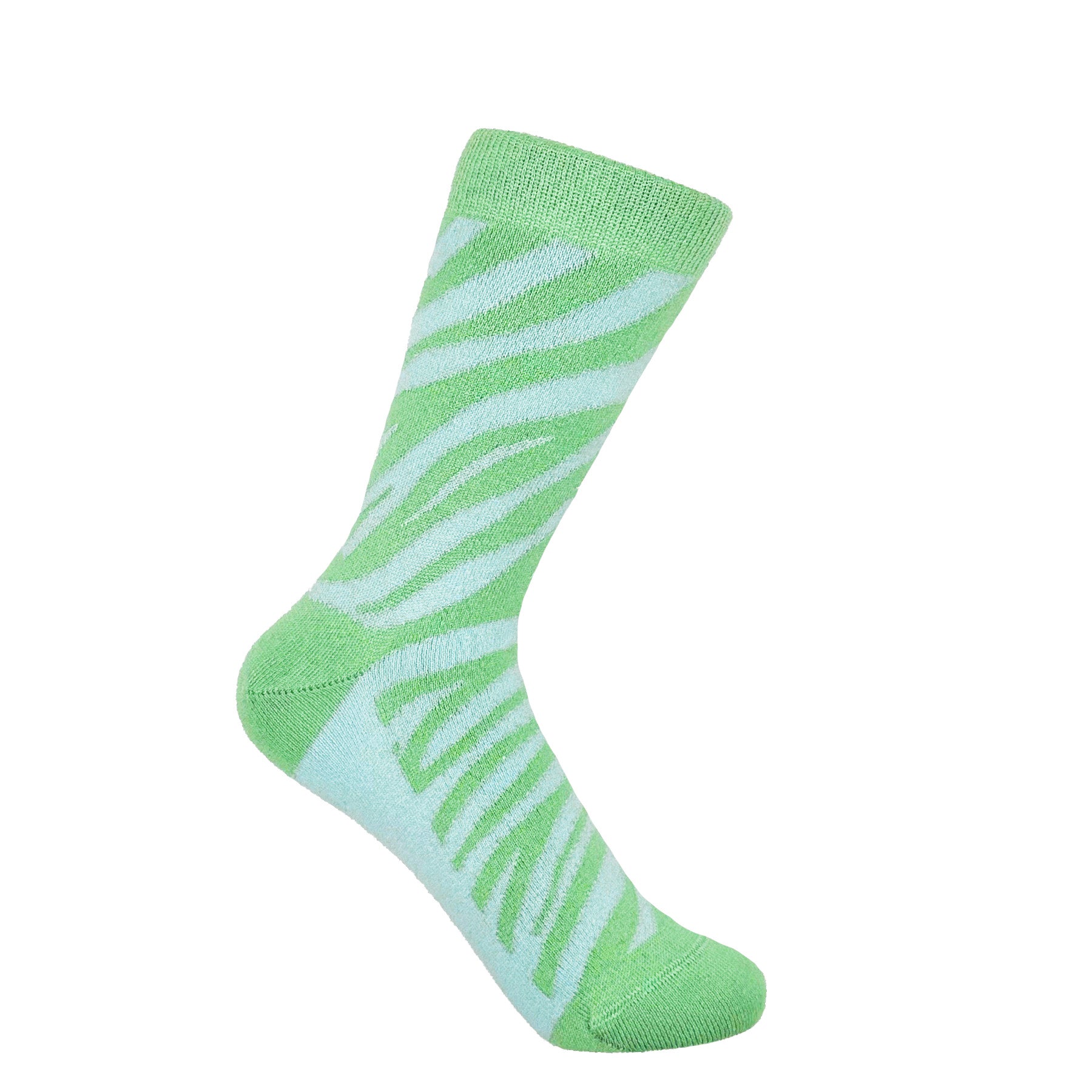 Zebra Women's Socks - Green by Peper Harow