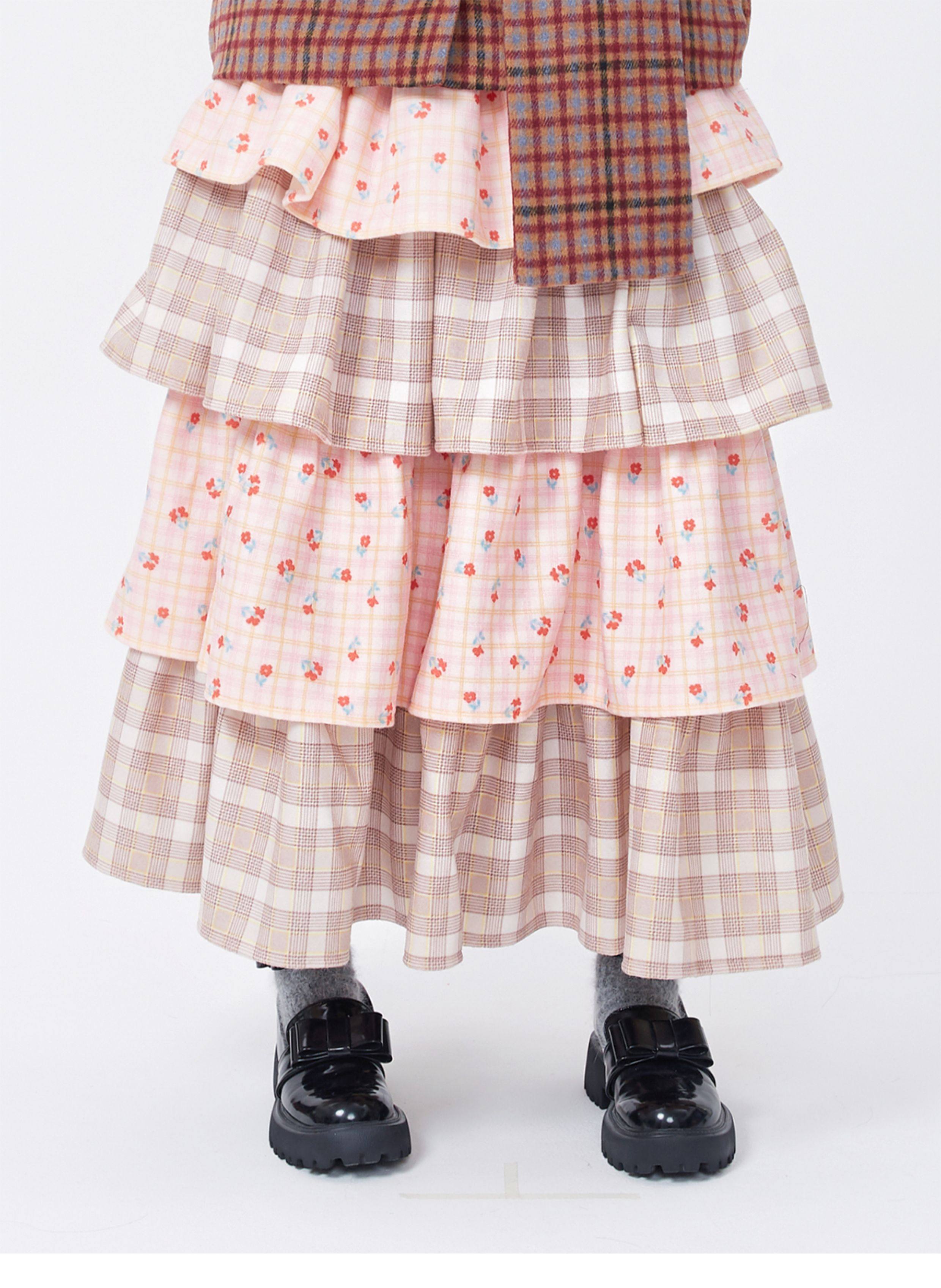 Girly Kei Retro Pink Skirt - SOS MEME CLUB by Land Decora