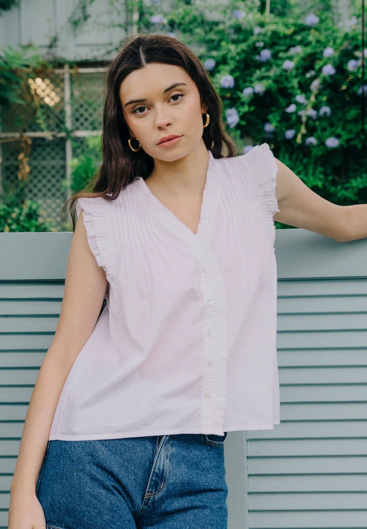 Dana Top in White by Sierra Deene