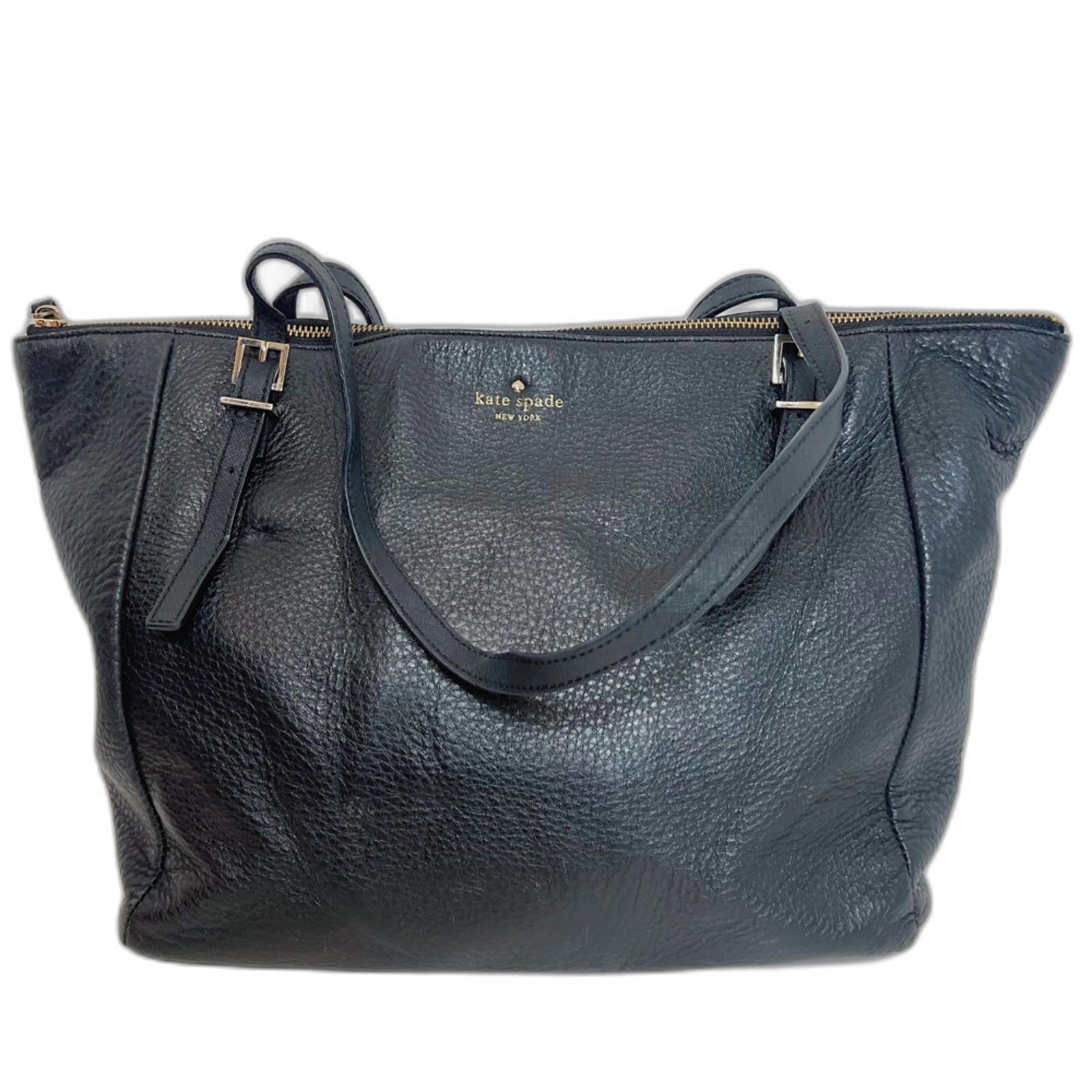 Kate Spade Watson Lane Black Pebbled Leather Tote Bag Zippered Purse by Hot Girl Secondhand