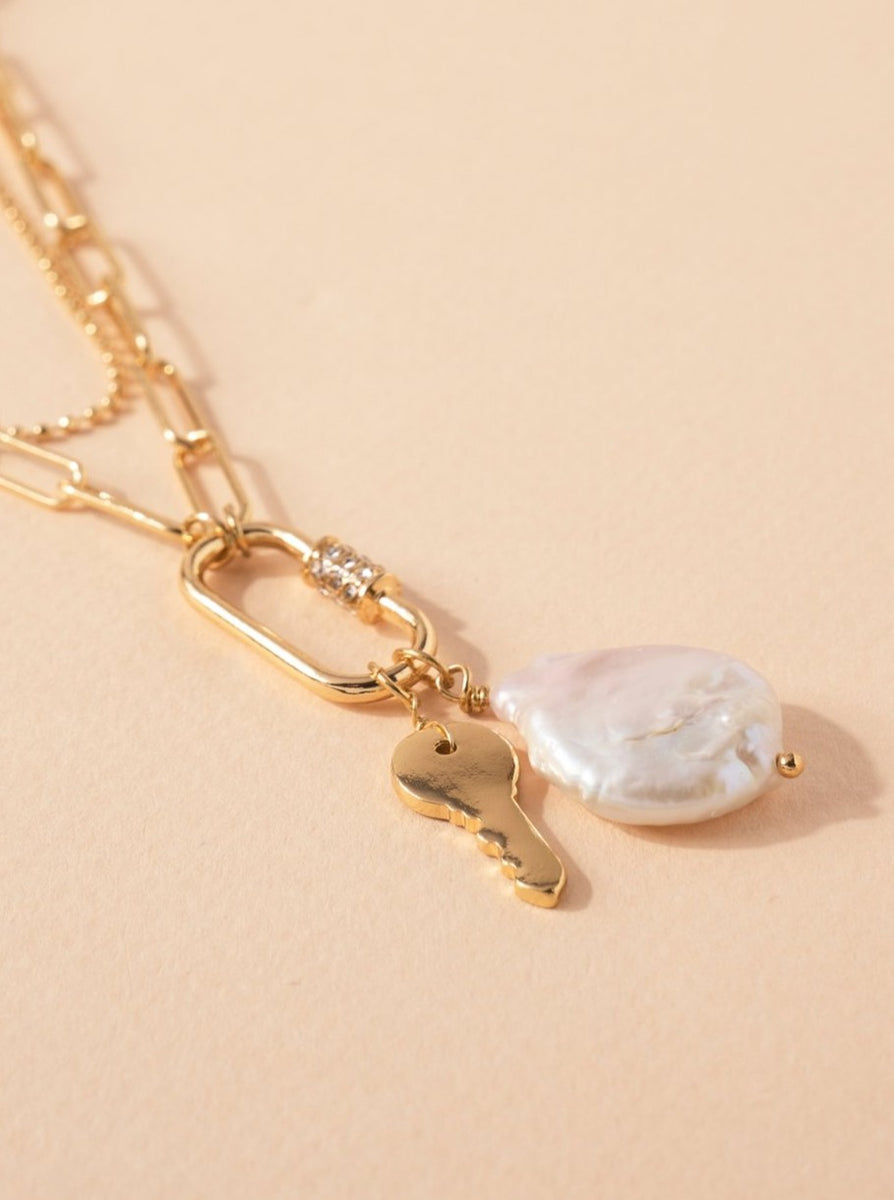 LUNA LAYERED CHARM NECKLACE - FINAL SALE by RAËLIV